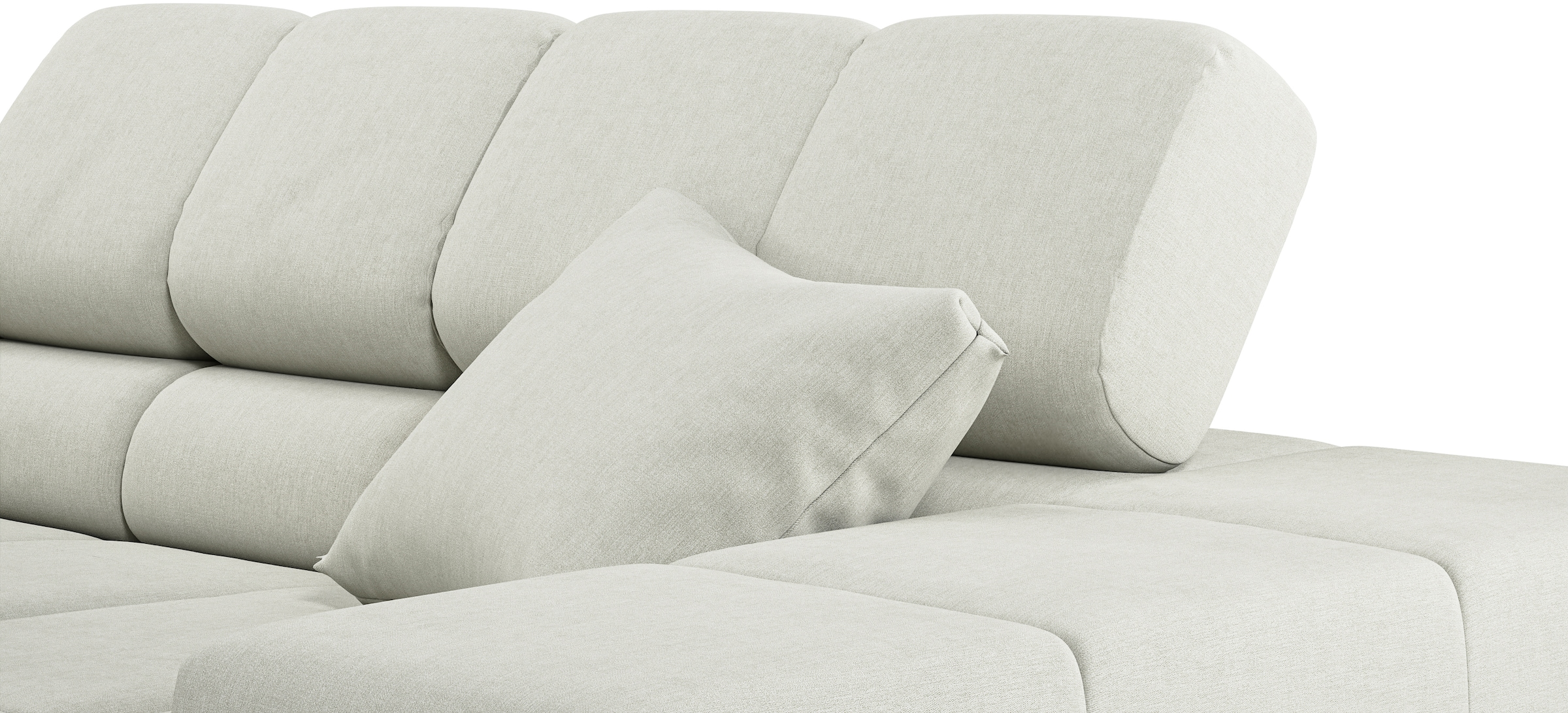 INOSIGN Ecksofa »Ancona incl. Kopfteilverstellung, Breite 319cm, L-Form«, wahlweise motorische Sitztiefenverstellung, auch in Cord + Easy Care