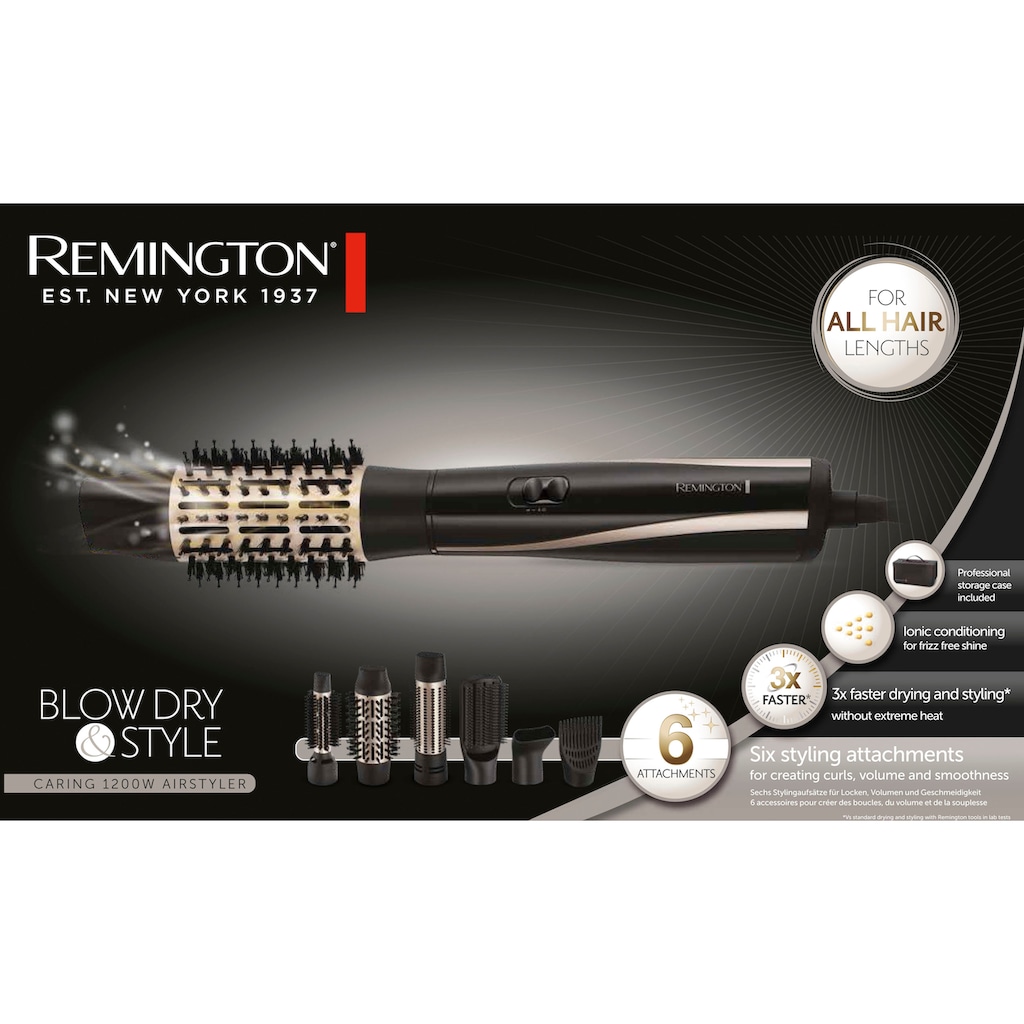Remington Warmluftbürste »Blow Dry & Style AS7700«, 6 Aufsätze}