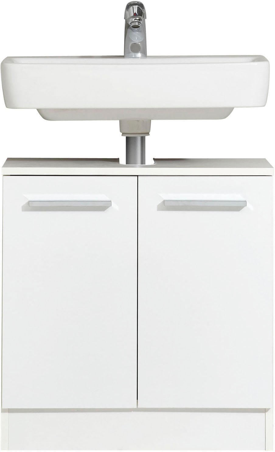 Saphir Badmöbel-Set »Quickset 335 5-teilig, Waschbeckenunterschrank mit LED-Spiegelschrank«, (5 St.), Hochschrank, Unterschrank, Hängeschrank, inkl. Türdämpfer, 9 Türen