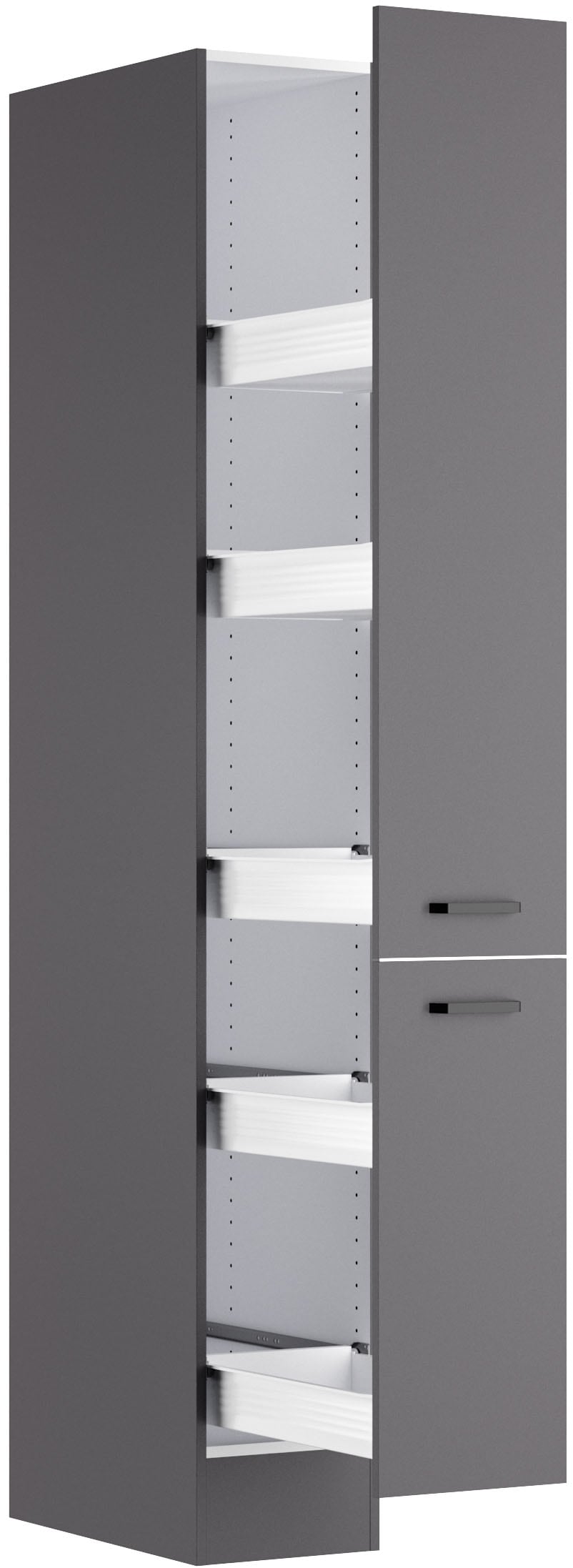 OPTIFIT Apothekerschrank »OPTImulti« Breite 30 cm, mit 2 Auszügen und 5 Ablagen, Metallgriffe