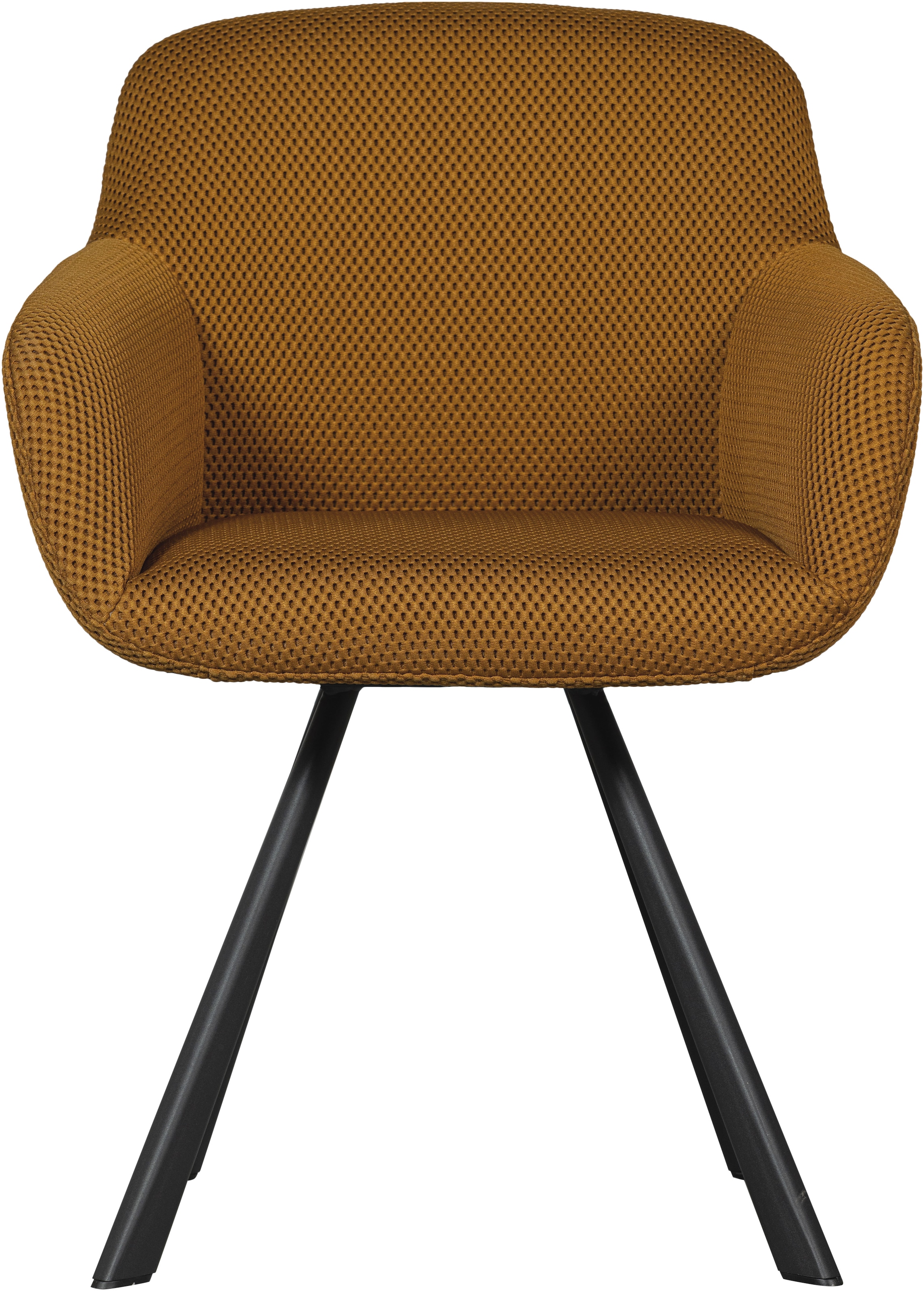 WOOOD Esszimmerstuhl »Juno«, Gestell aus Metall, gepolstert mit weichem Mesh-Stoff, H 79 cm