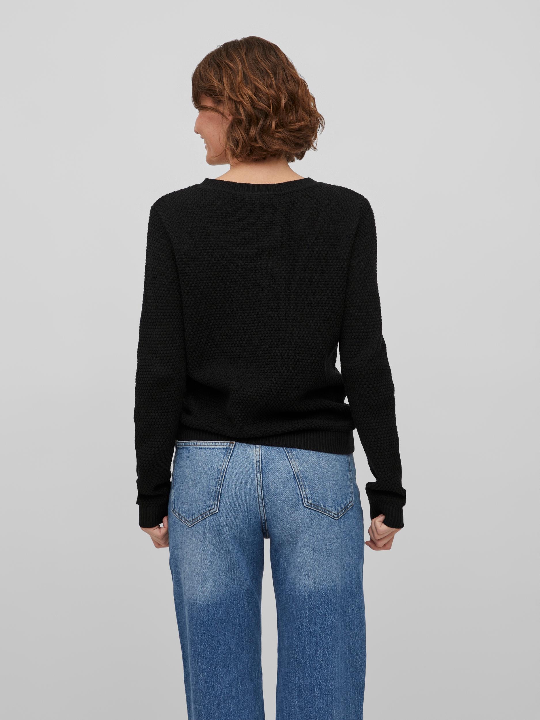 Vila Rundhalspullover »VIDALO O-NECK L/S KNIT TOP- NOOS«