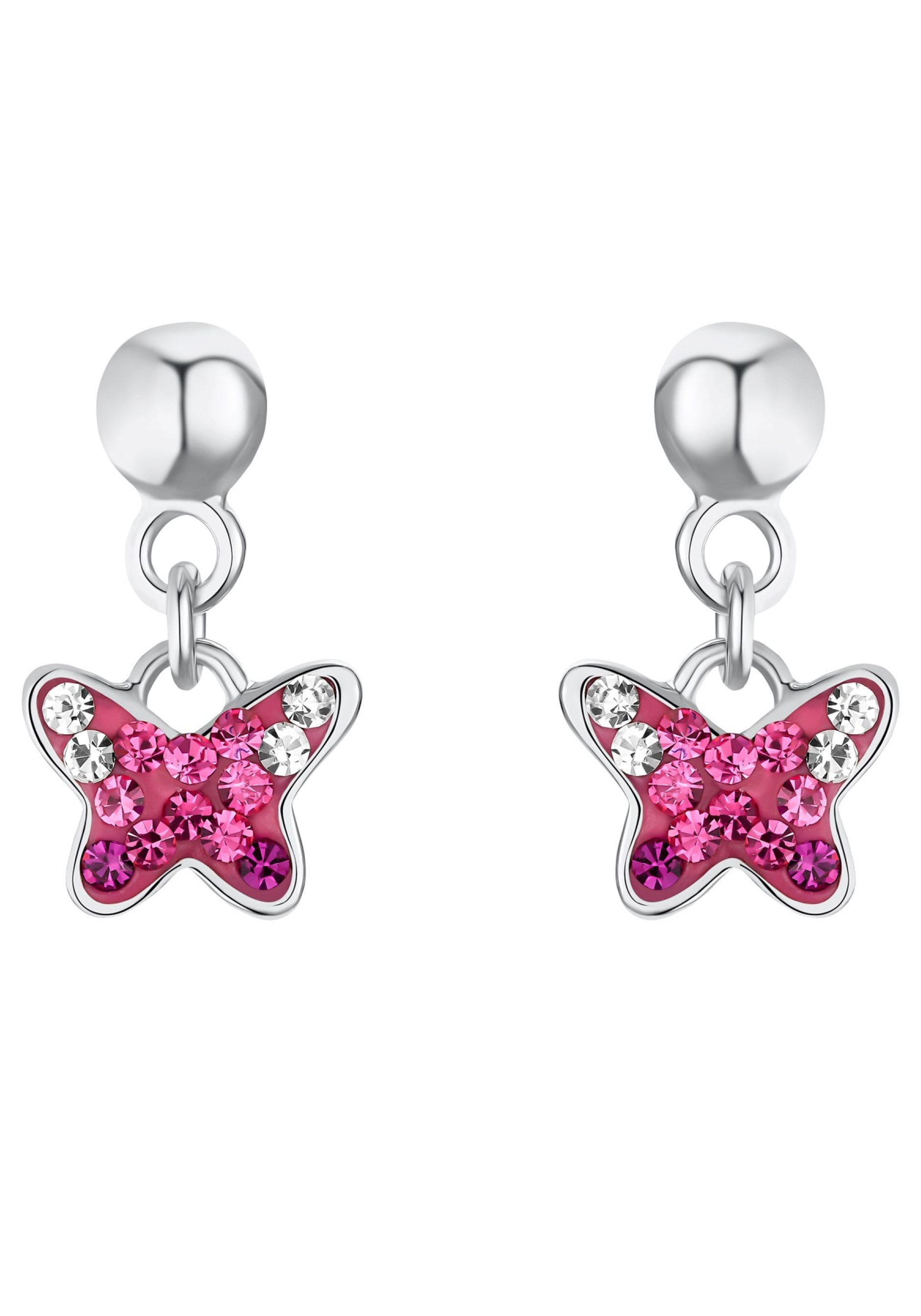 Prinzessin Lillifee Paar Ohrhänger »Schmetterling, 2033997«, mit Preciosa Crystal