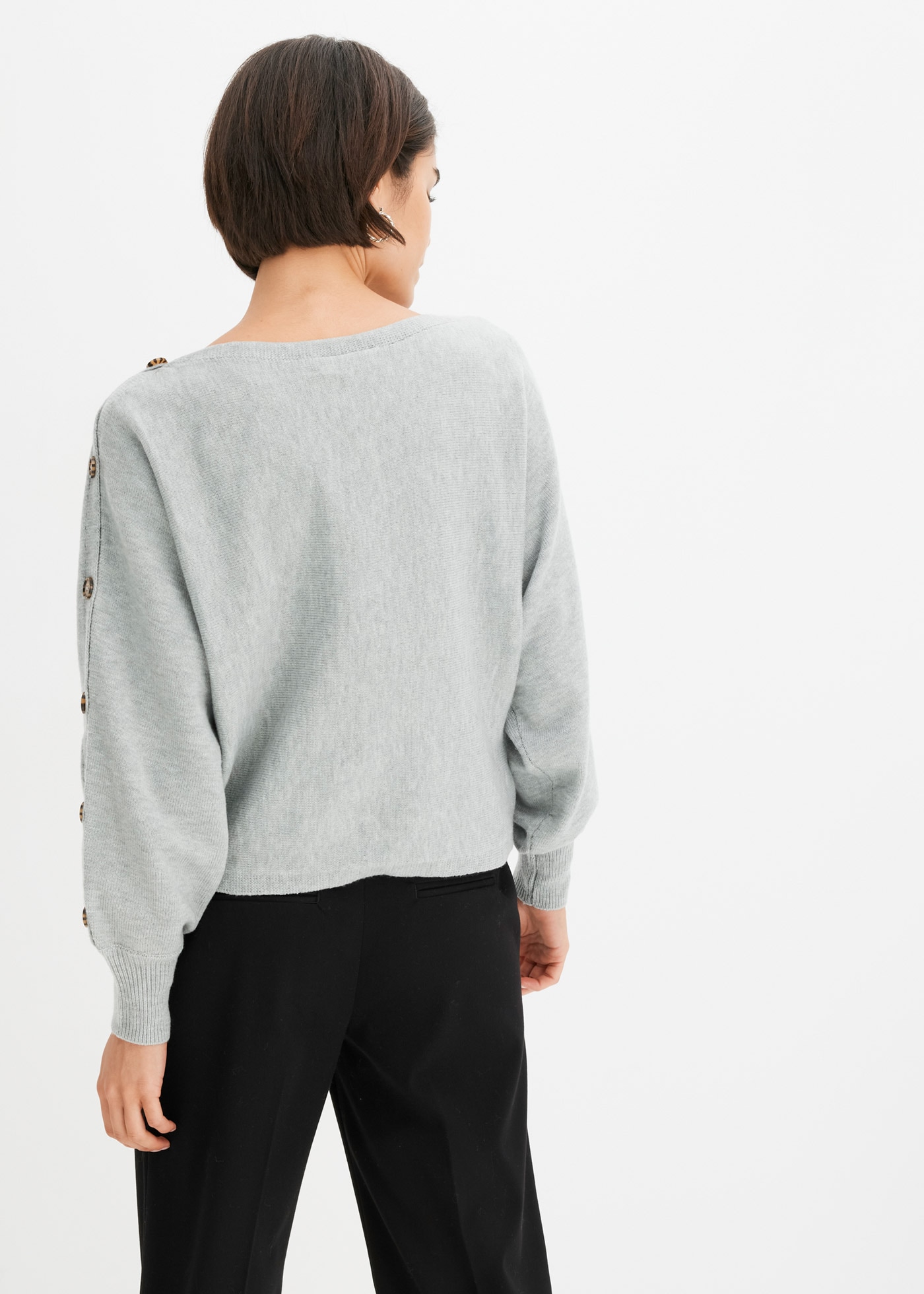 bonprix Strickpullover »Pullover« aus Polyester und Polyamid, bequeme Passform