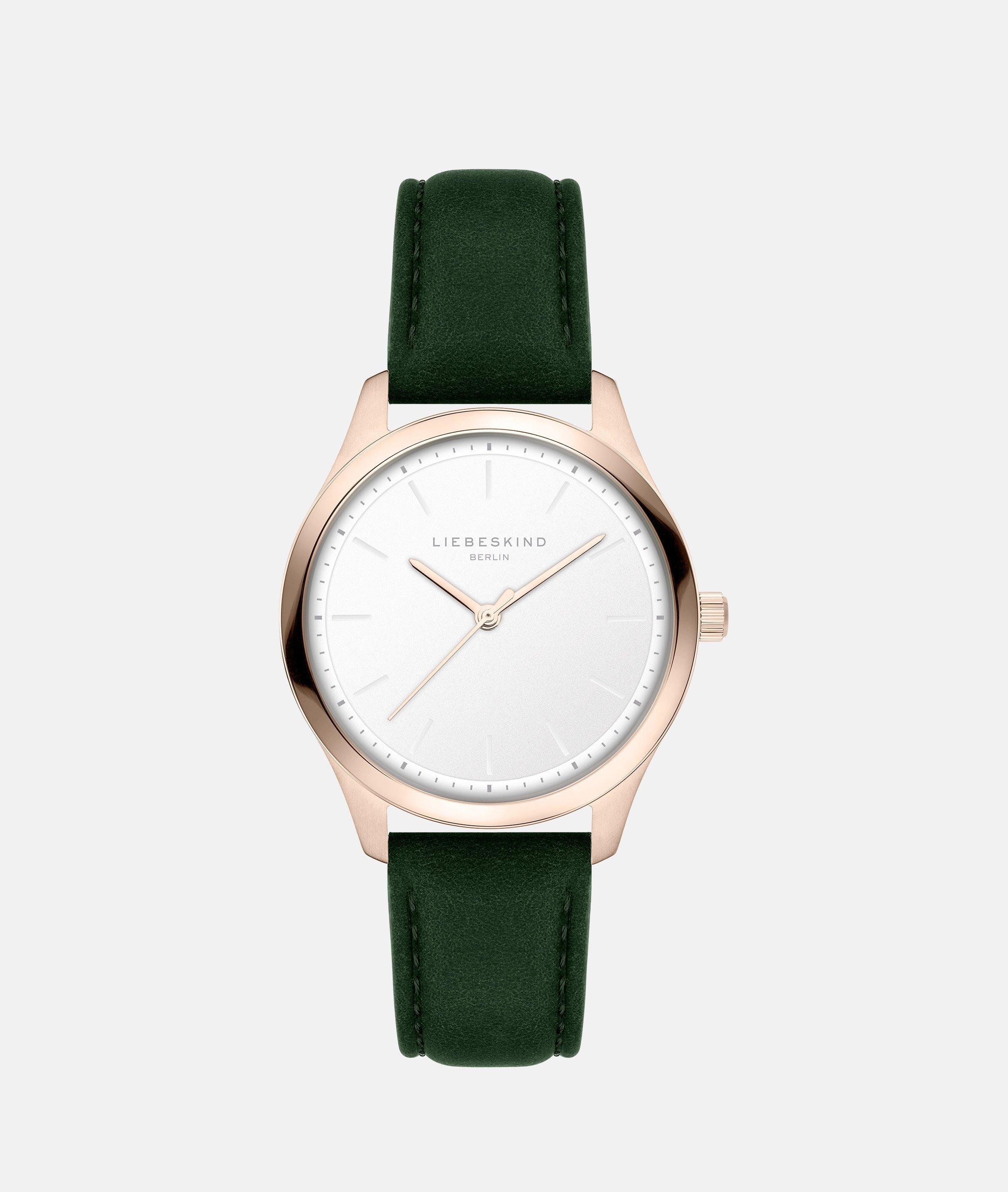 Liebeskind Berlin Quarzuhr »Basic Staples« Armbanduhr, Damenuhr, Lederarmband, analog