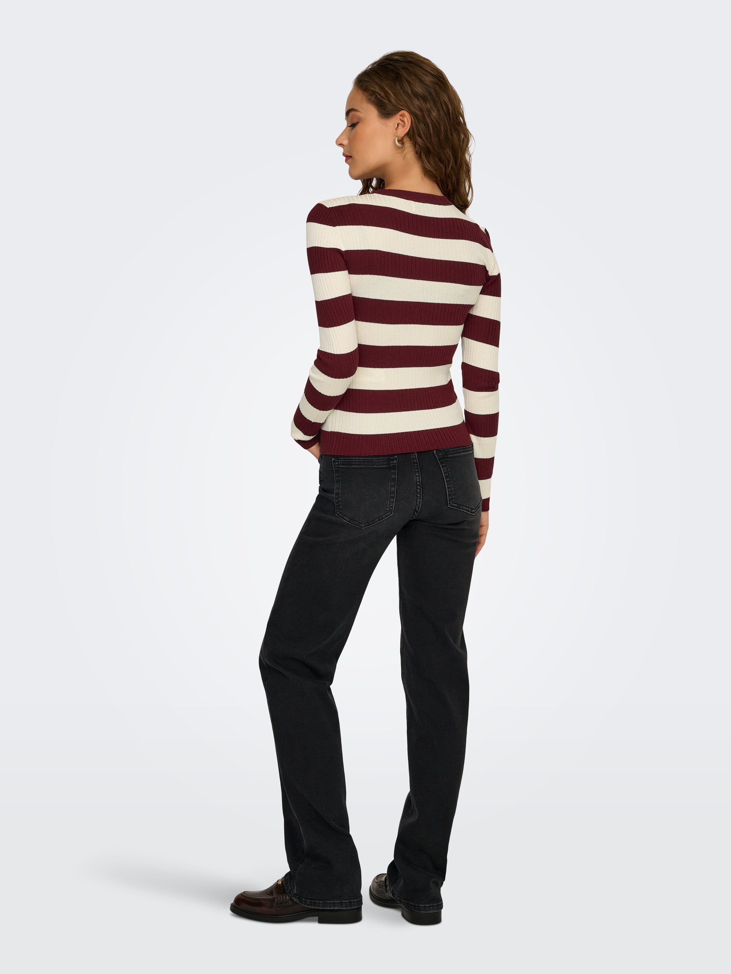 JDY Rundhalspullover »JDYPLUM L/S O-NECK PULLOVER KNT NOOS«