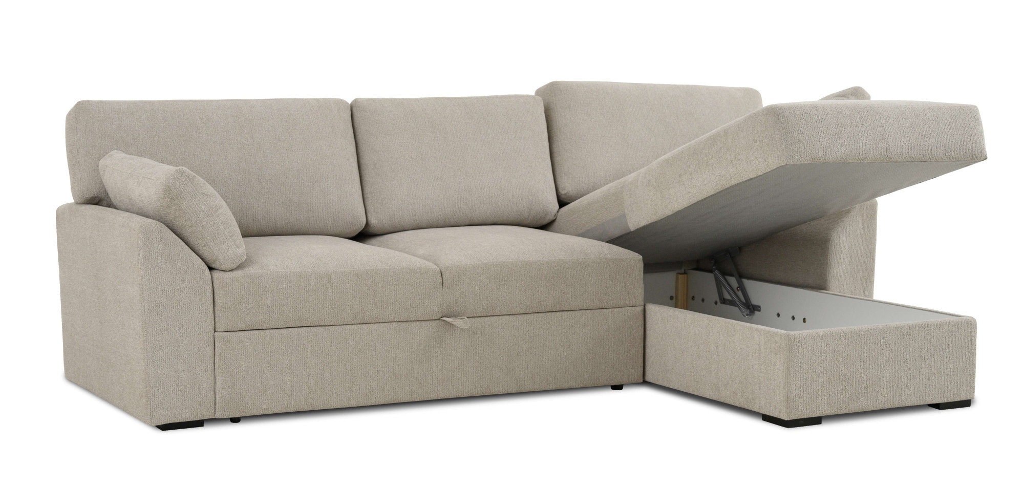 Home affaire Ecksofa »Citry«, Breite 246 cm, Chenille, Bettfunktion, Bettkasten, L-Form