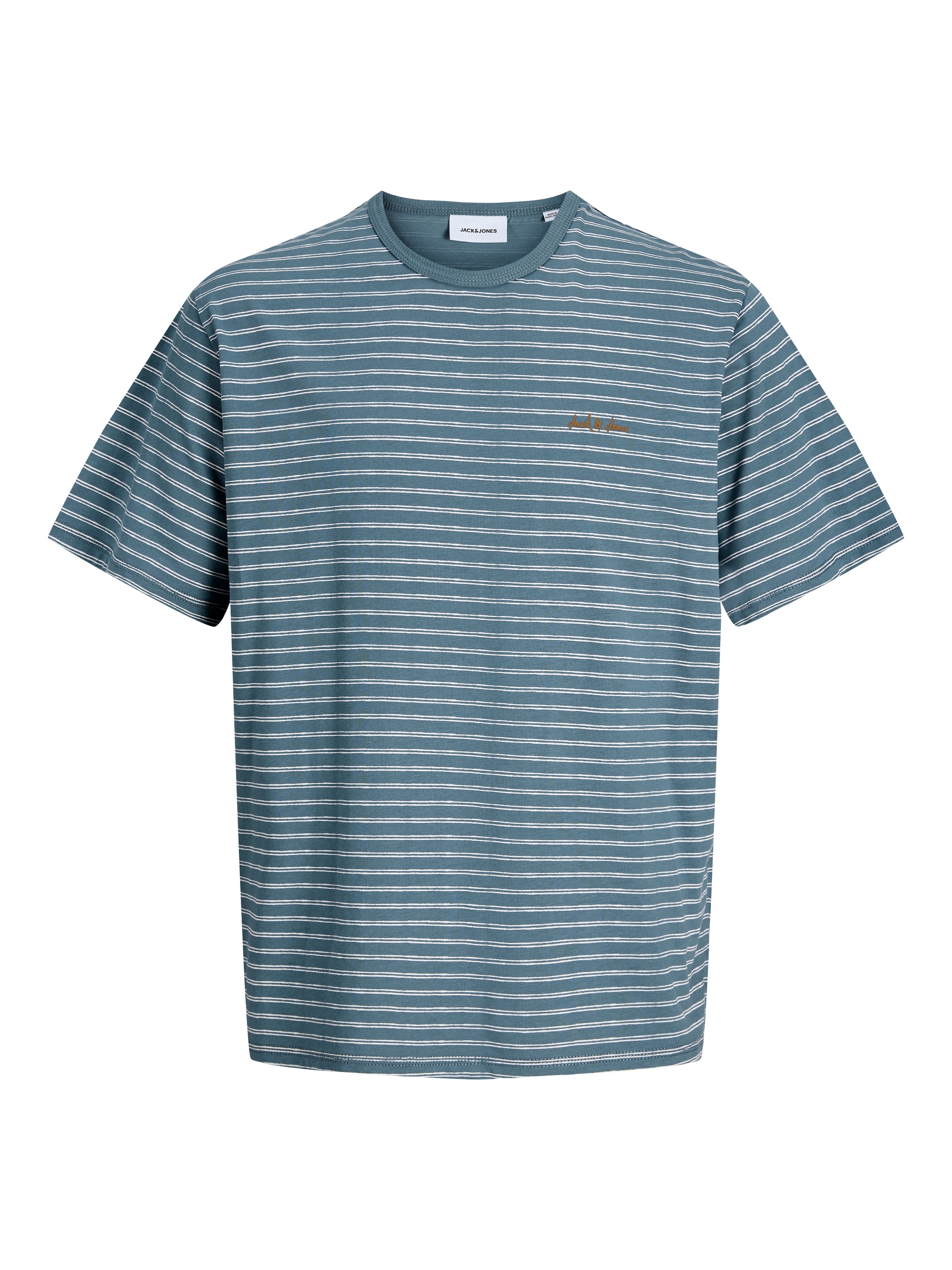 Jack & Jones Rundhalsshirt »JJDEVIN DAYTONA STRIPED TEE SS CREW NECK« Baumwollmischung, relaxed fit