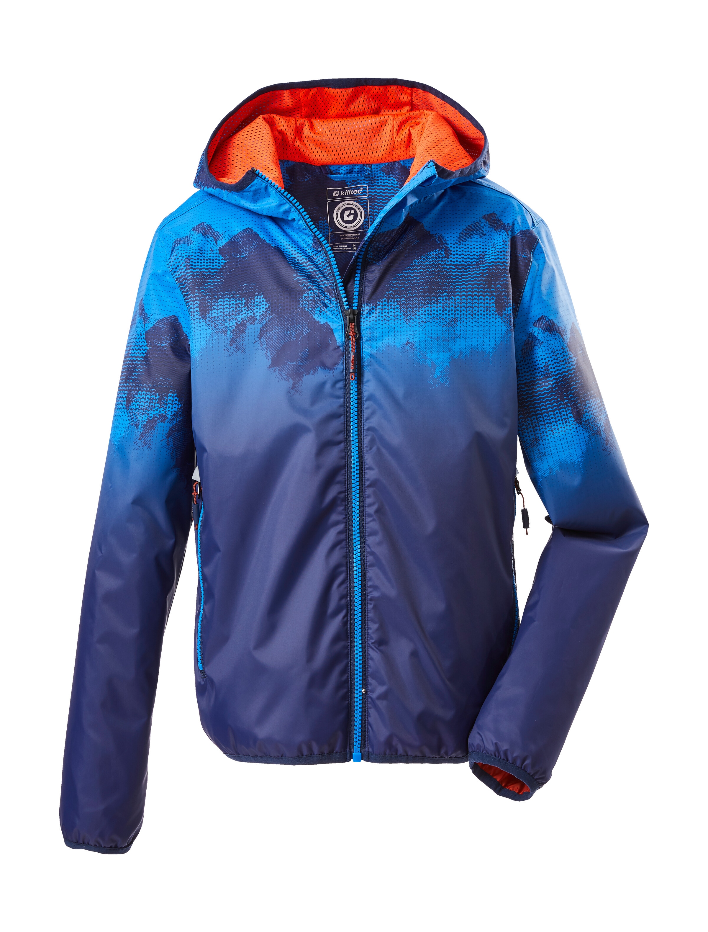 Killtec Outdoorjacke »Lyse BYS JCKT B«, Leichte, wasserdichte Kinderjacke, klein verpackbar, cooles Muster