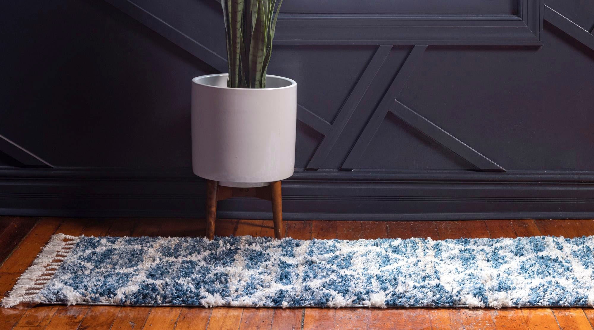 Myflair Möbel & Accessoires Hochflor-Läufer »Top Shag Lagerräumung«, rechteckig, 32 mm Höhe, Teppich-Läufer, gewebt, melierte Optik, weich & kuschelig, mit Fransen
