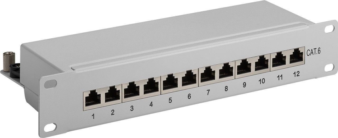 CAT 6 Patch Panel, 12 Port »25,4 cm (10-Zoll)«