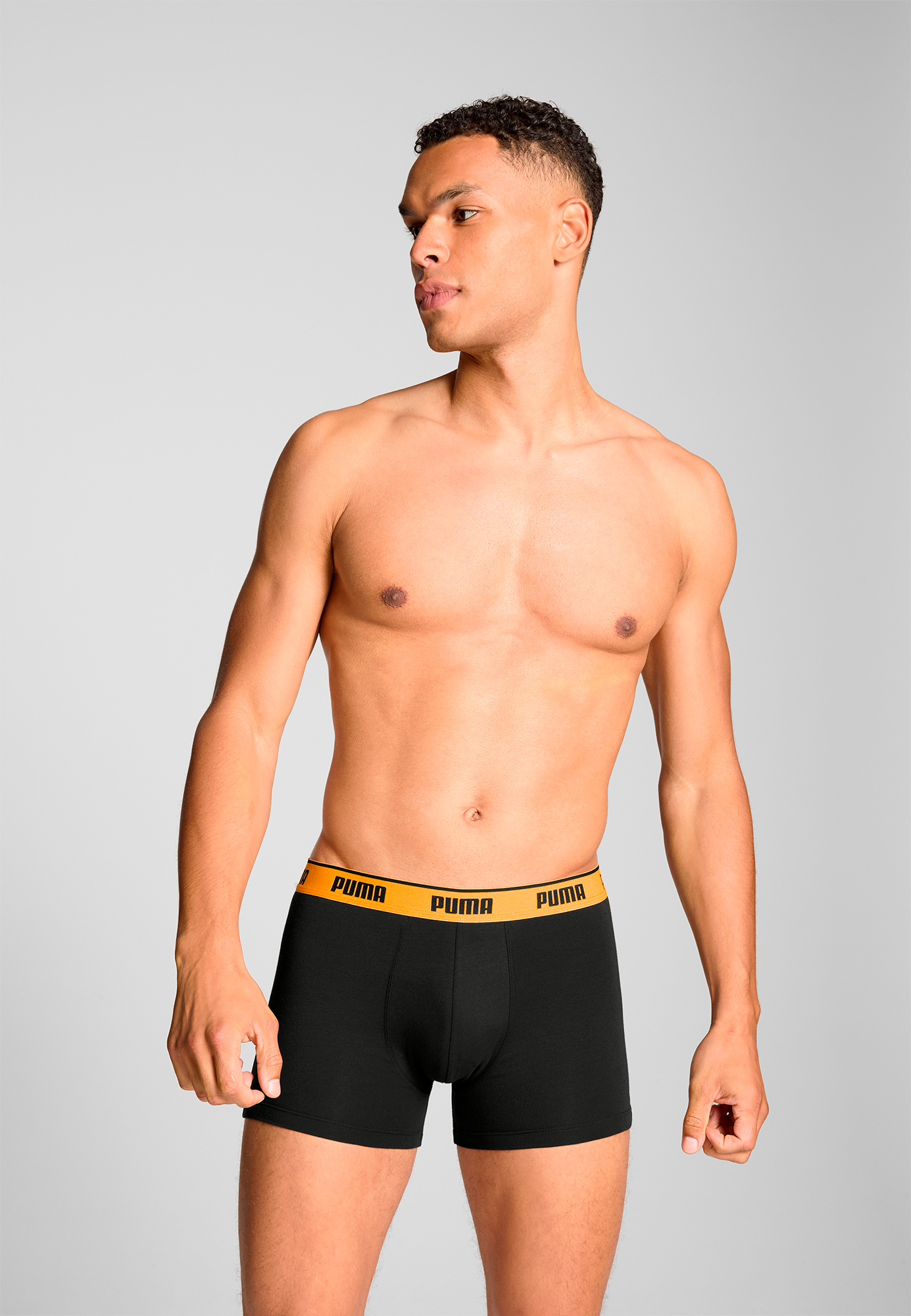 PUMA Boxershorts »PUMA MEN EVERYDAY BASIC BOXERS 3P« Komfortabler elastischer Logobund