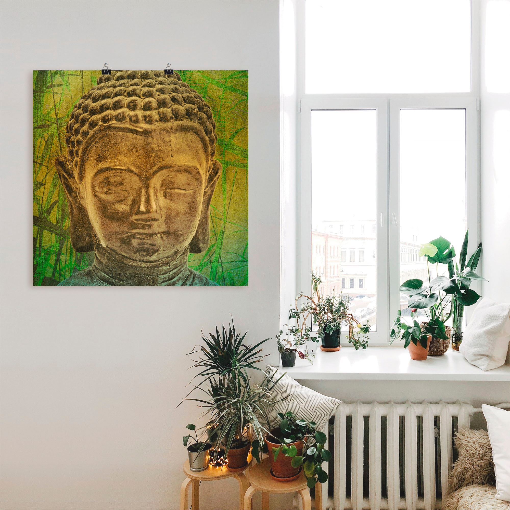 Artland Wandbild »Buddha II«, Religion, (1 St.), als Leinwandbild, Poster in verschied. Größen