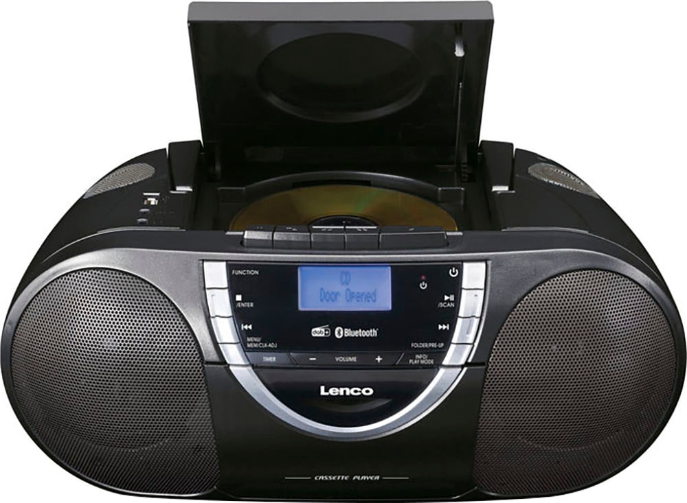 Lenco CD-Radiorecorder »SCD-6900BK - Tragbarer Radio-CD-Player mit DAB+, BT und Kassette«, (Bluetooth Digitalradio (DAB+)
