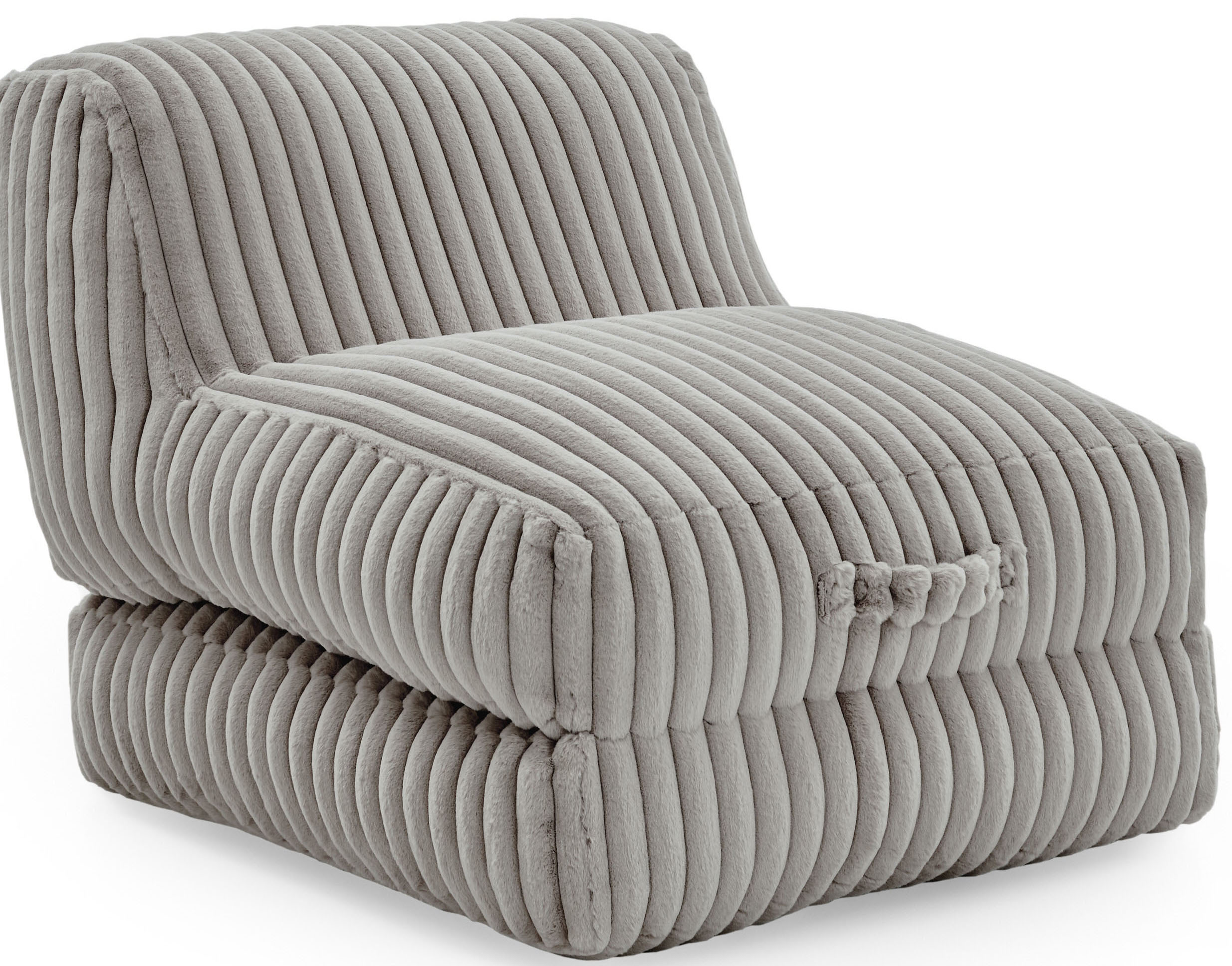 XXL-Sessel »Pia«, Loungesessel in Megacord, 2 Größen, Schlaffunktion und Pouf-Funktion
