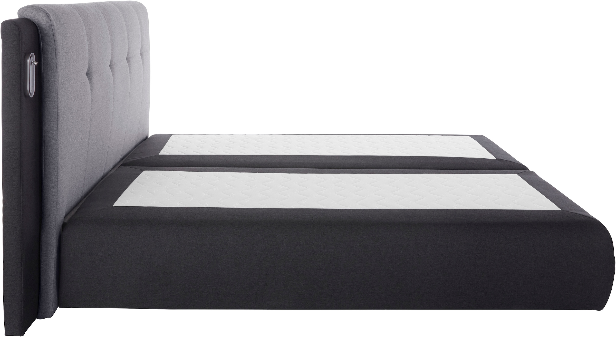 COLLECTION AB Boxspringbett »Borna«, inklusive Bettkasten, LED-Beleuchtung und Topper
