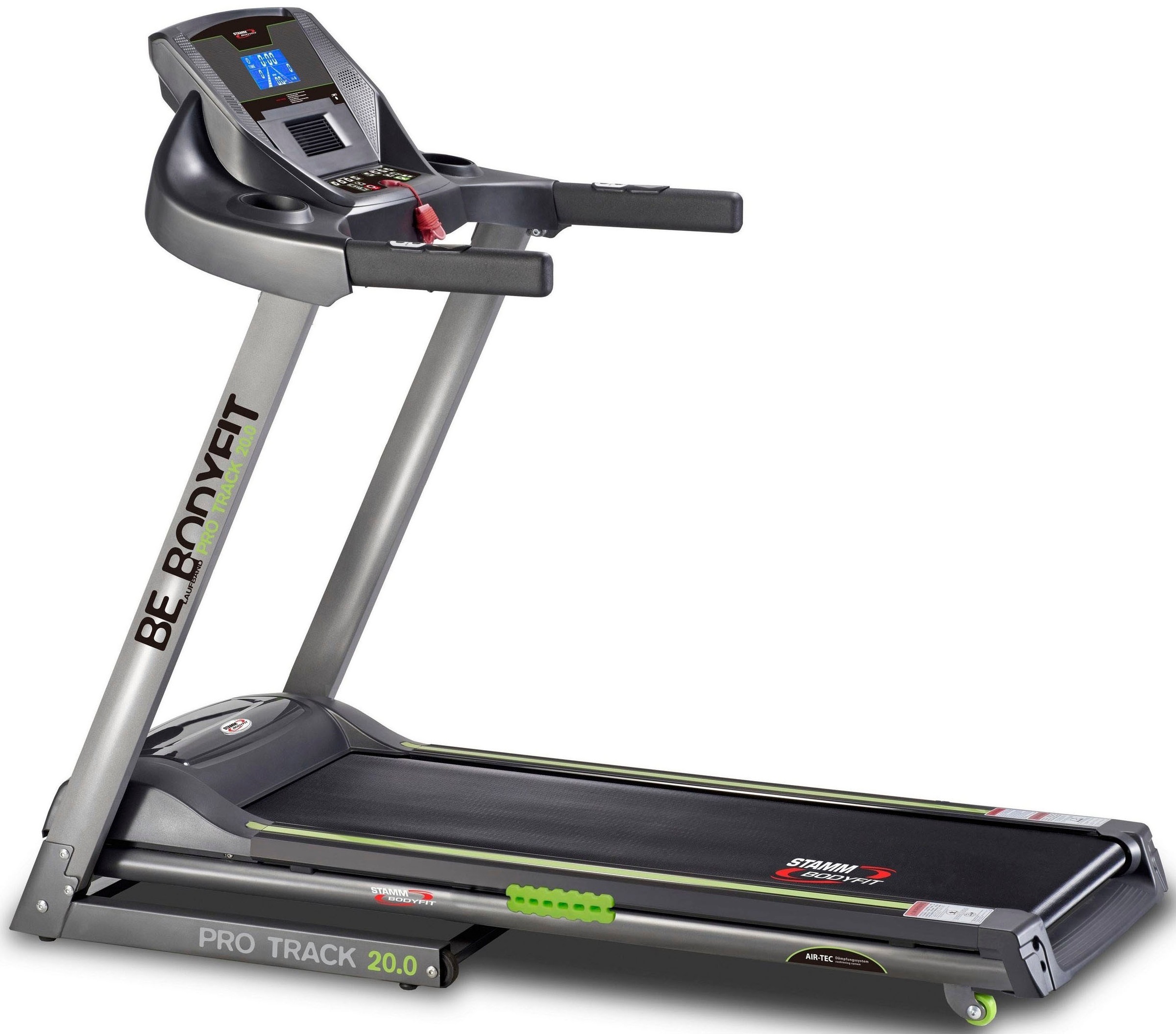 Stamm Bodyfit Laufband »PRO TRACK 20.0« bis max. 20 km/h, klappbar in grün