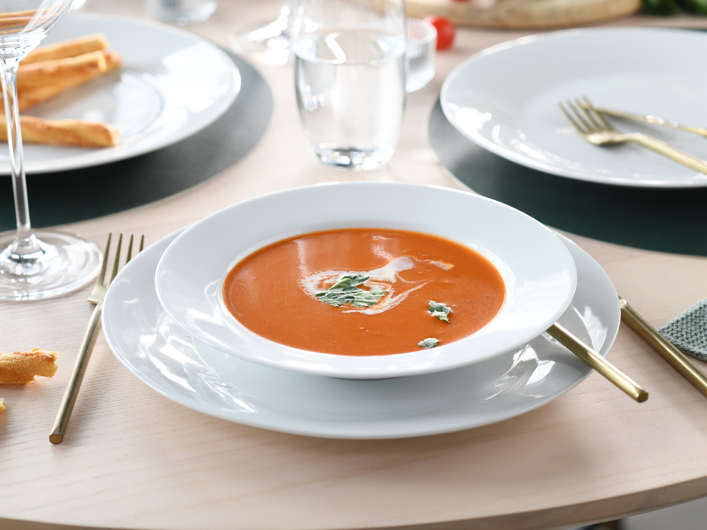 CreaTable Tafelservice »BASE Weiß, Service 12-tlg.« Klassisch, Zeitlos, Der Alleskönner