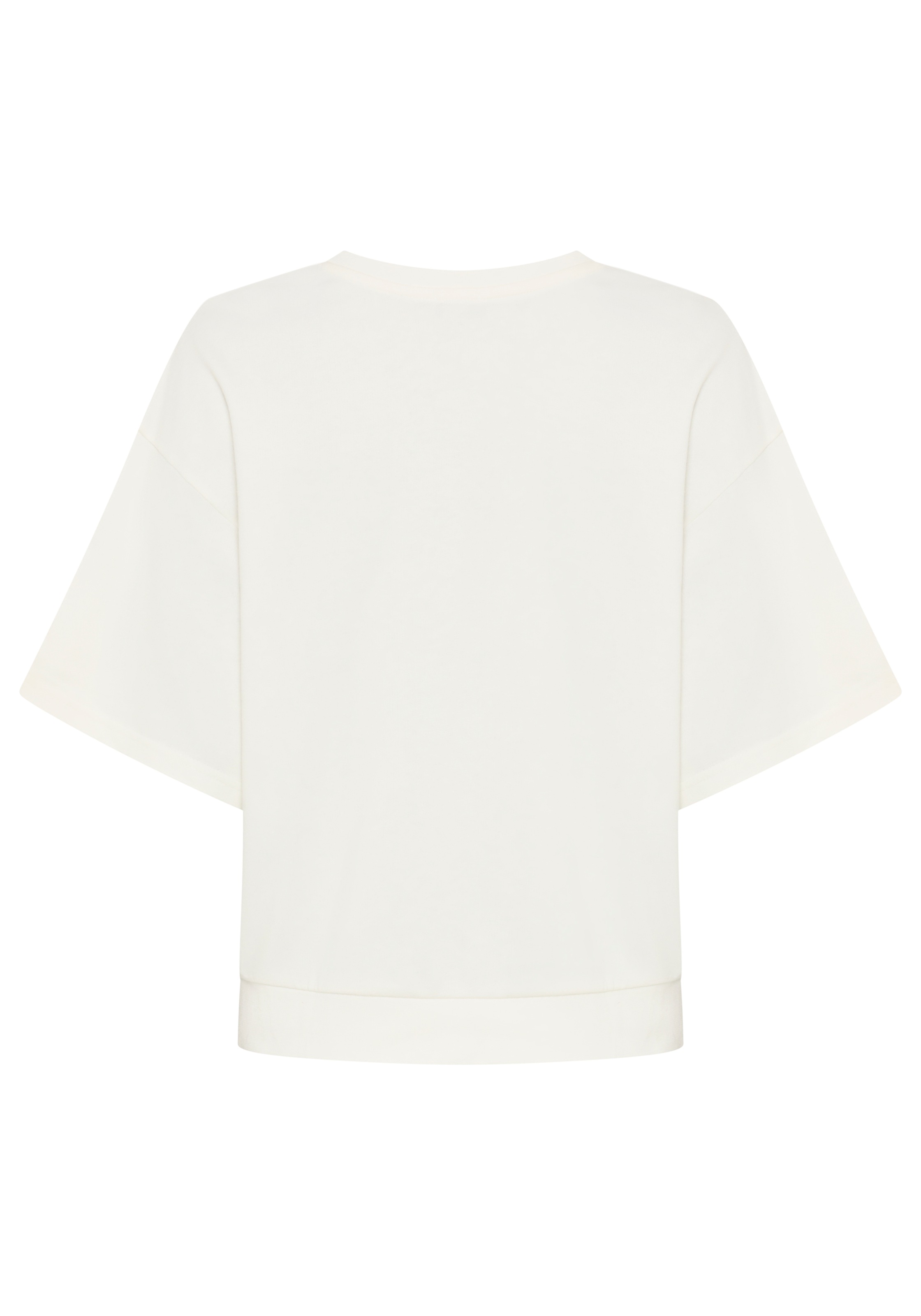 Laura Scott Sweater , casual Stil, mit V-Ausschnitt, mit Farbeinsatz, halbarm
