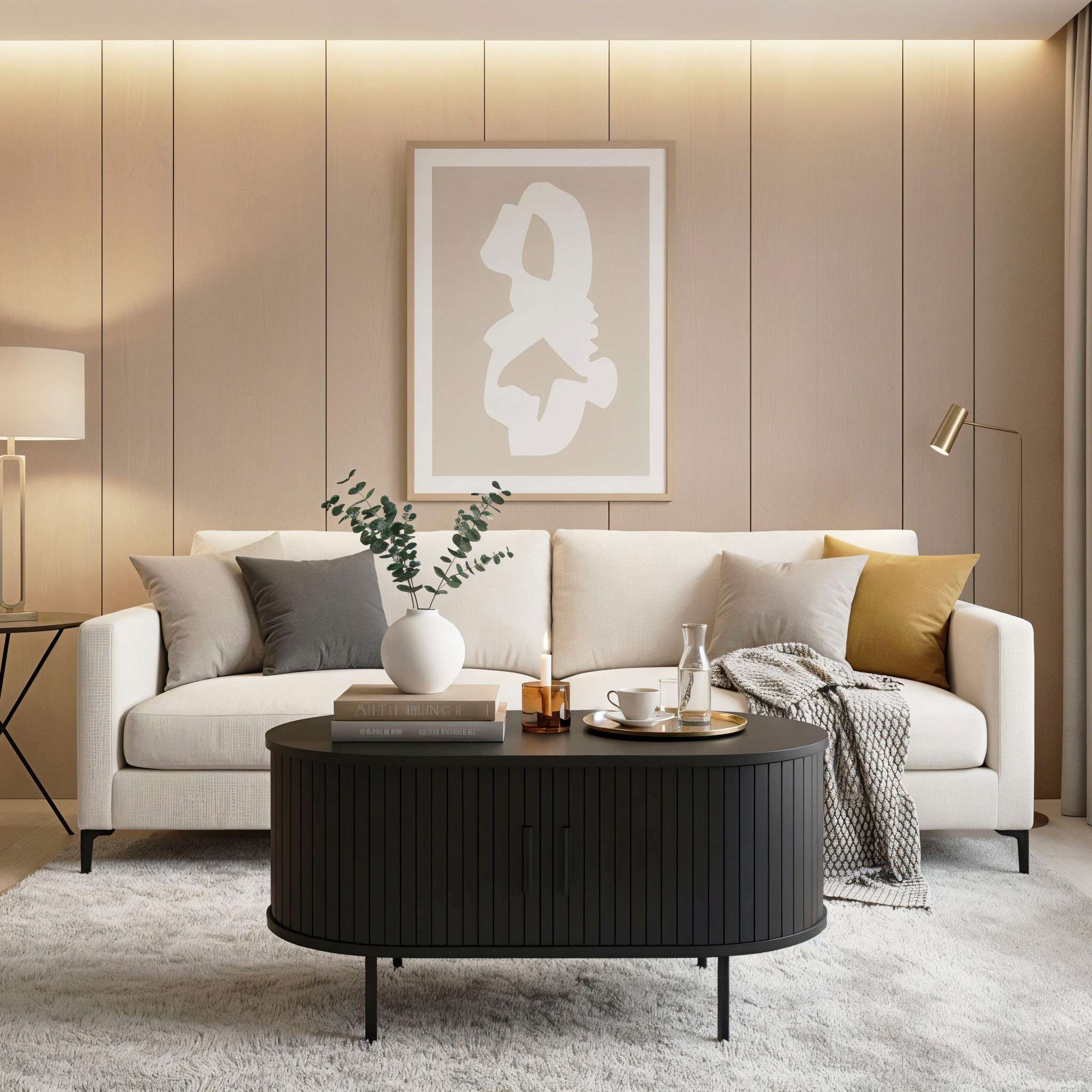 Home affaire Couchtisch 2 Schiebetüren