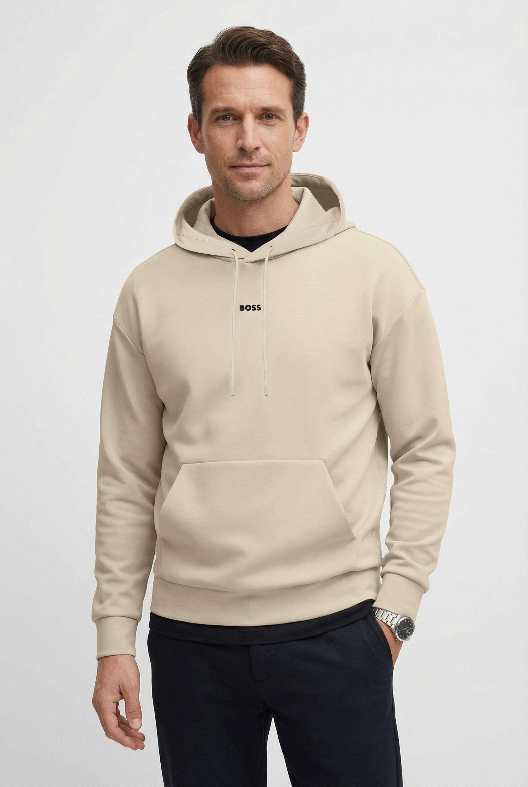 BOSS GREEN Kapuzensweatshirt »Sly Zone«, Kapuze mit Kordelzug, Regular Fit, Kängurutasche
