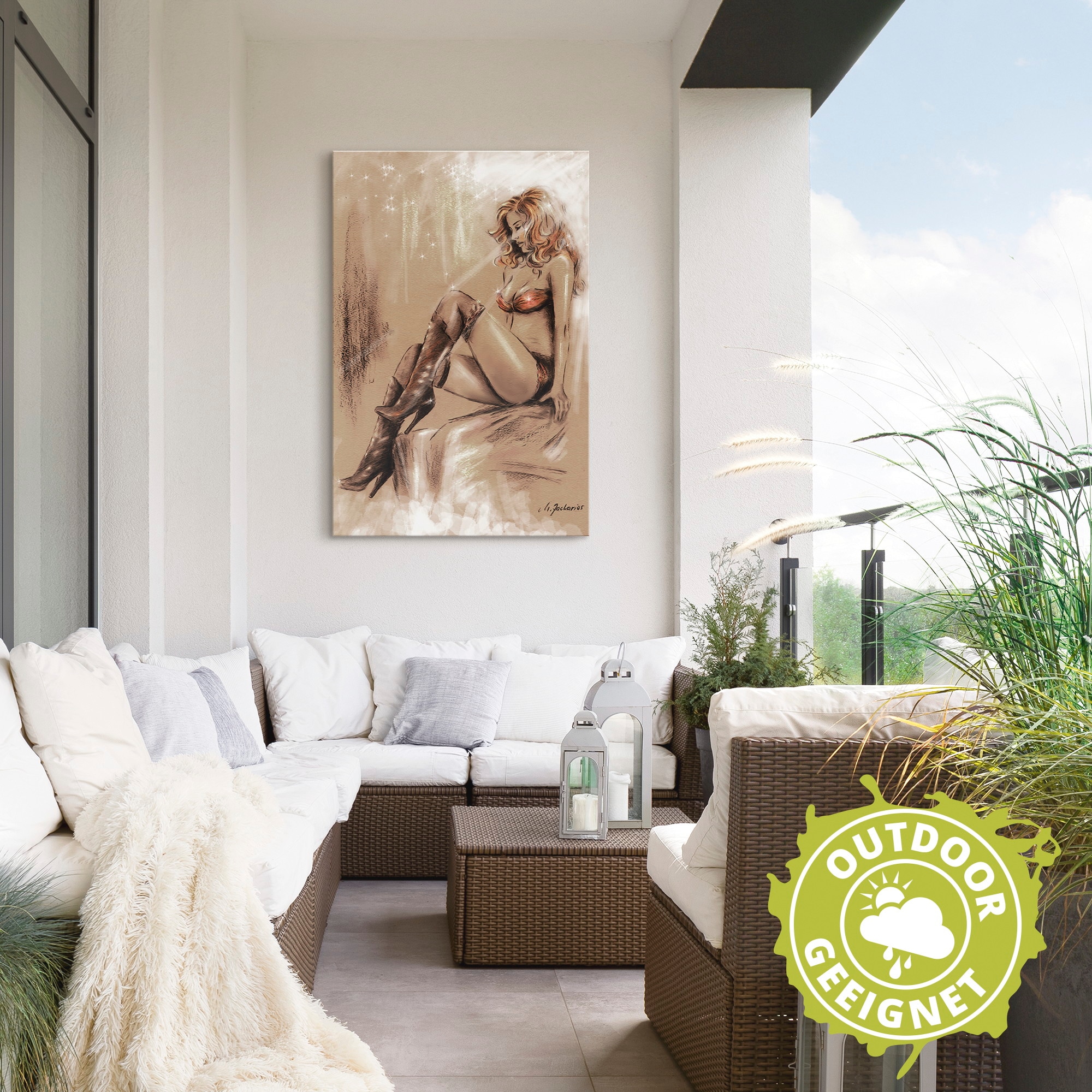 Artland Wandbild »High heels im Licht« Frau 1 Stk. tlg. als Alubild, Outdoorbild, Leinwandbild in verschied. Größen