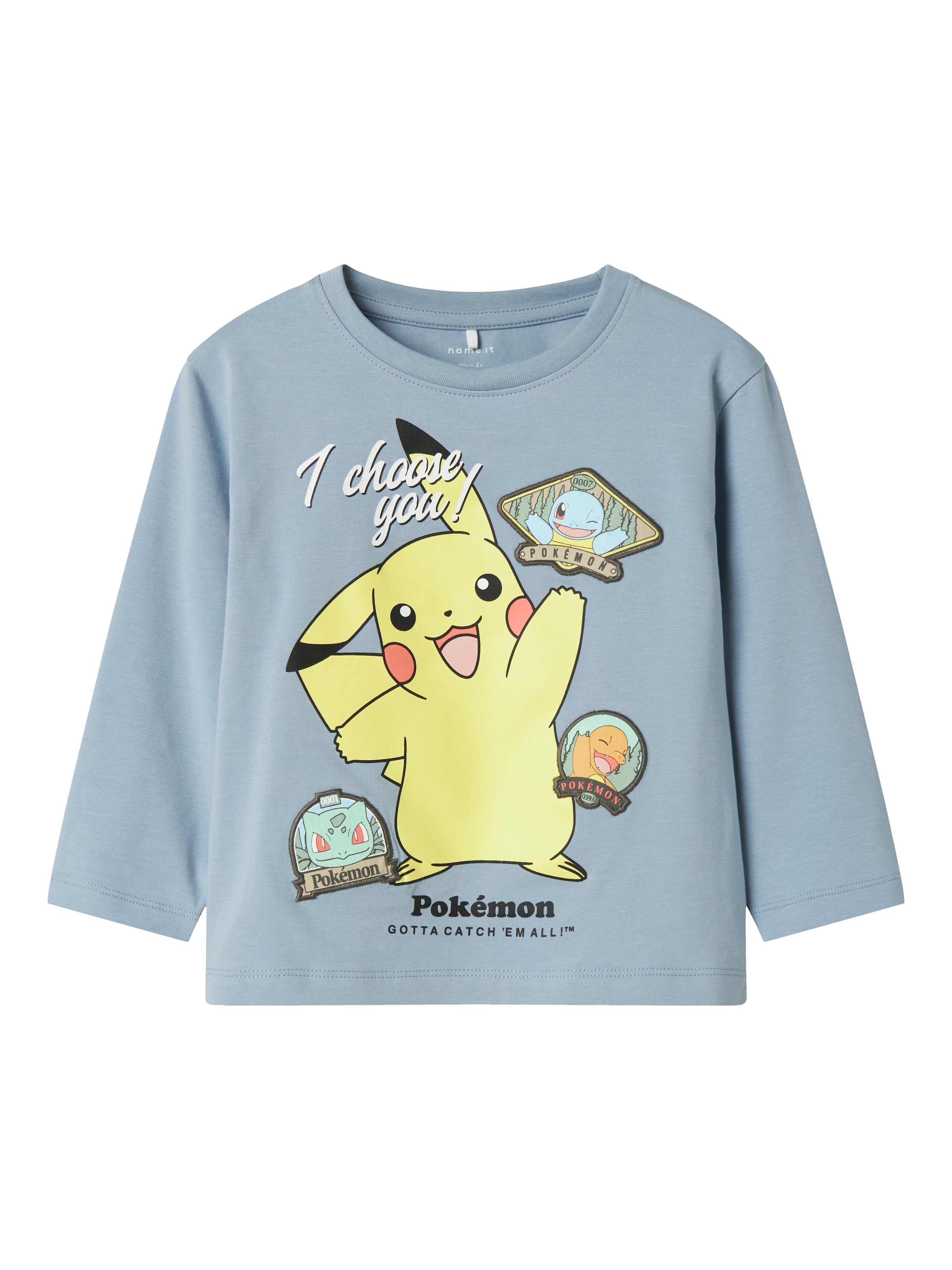 Name It Langarmshirt »NMMJUMBO POKEMON NREG LS TOP BOX SKY«