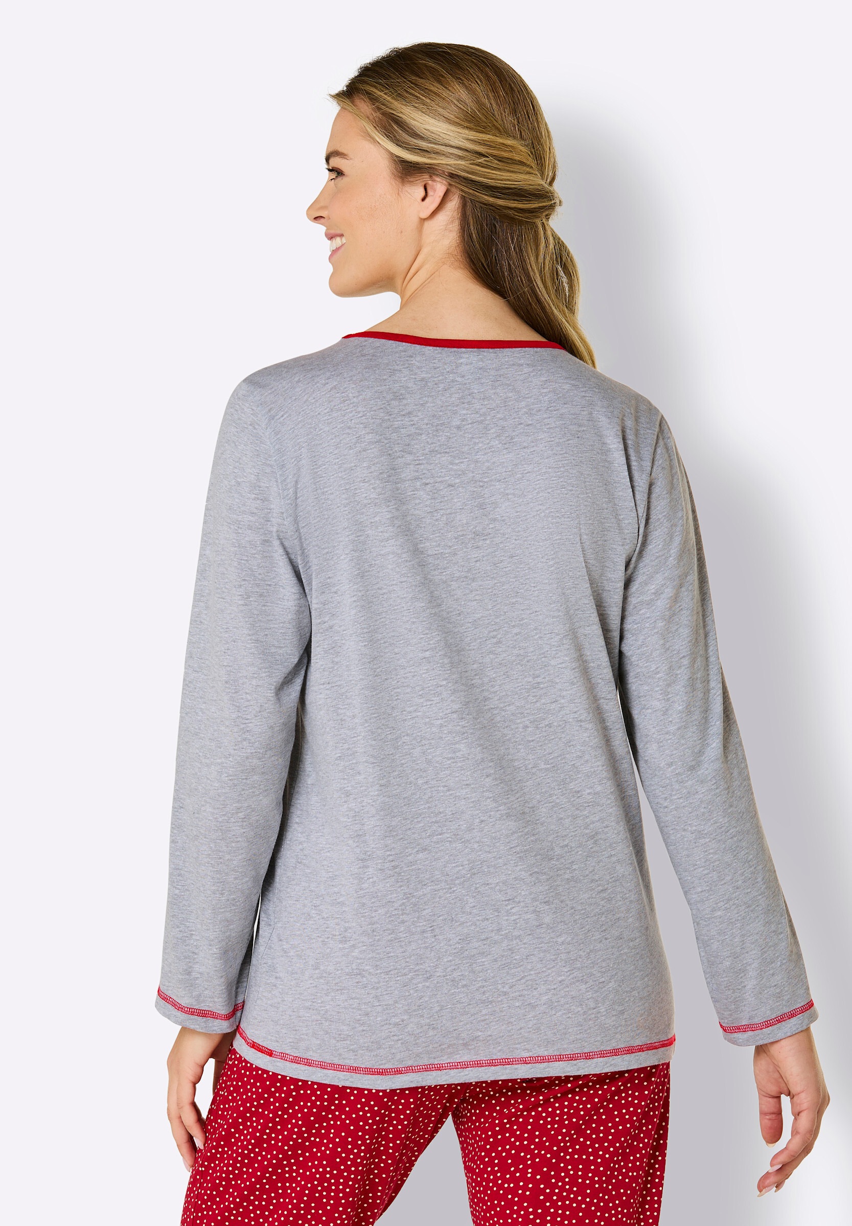 comtessa Schlafanzug »Schlafanzug-Shirt Schlafanzugshirt mit Weihnachts-Motiv« 1 Stk.