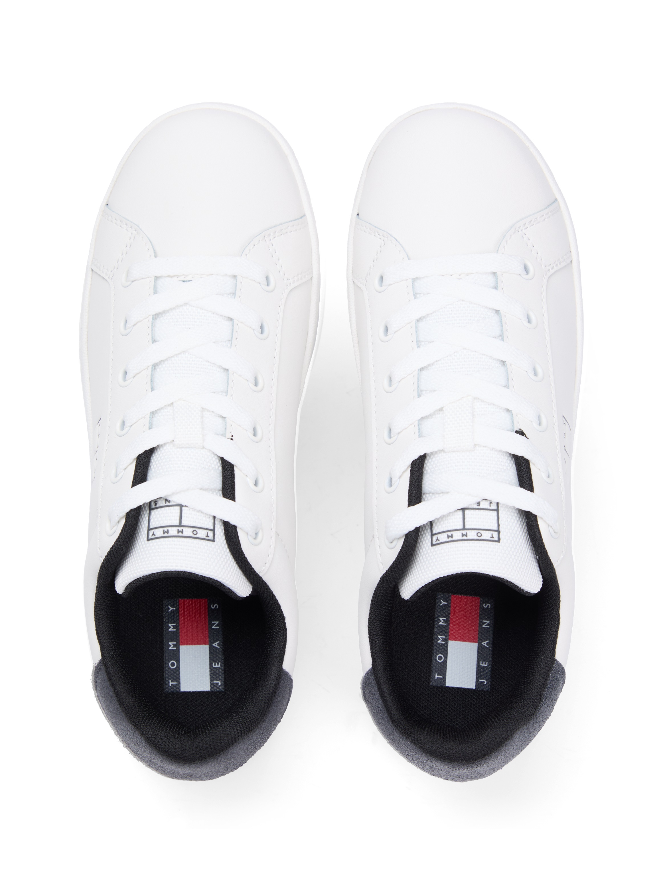 Tommy Jeans Plateausneaker »TJW FLATFORM ESS MU«  , Freizeitschuh, Halbschuh, Schnürschuh mit Kontrastbesatz