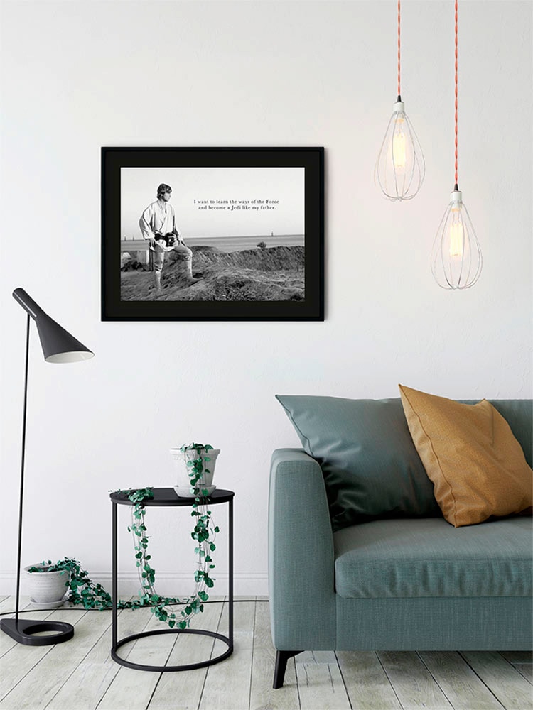 Komar Poster »Star Wars Classic Luke Quote«, Star Wars, (1 St.), Kinderzimmer, Schlafzimmer, Wohnzimmer