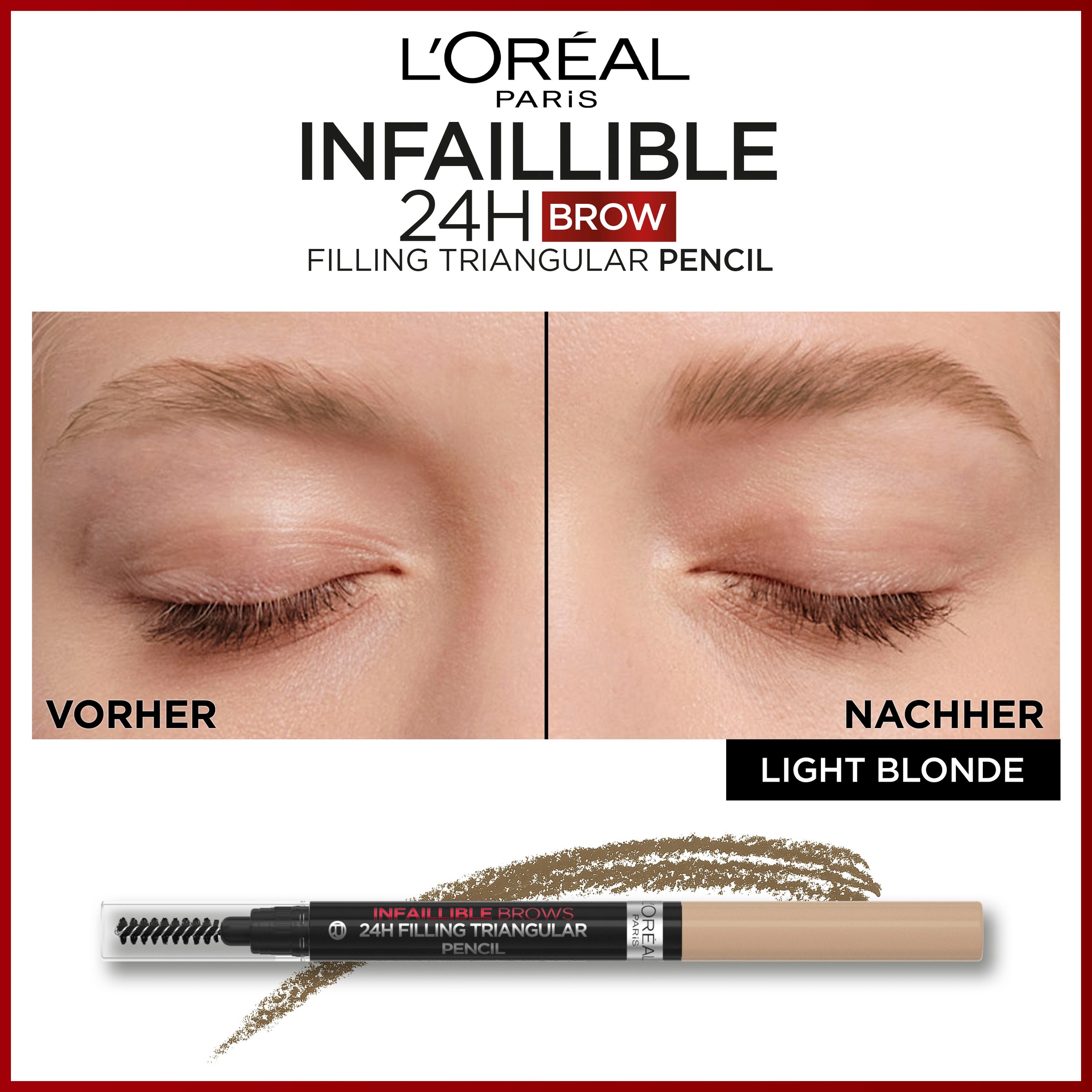 L'ORÉAL PARIS Augenbrauen-Stift »Infaillible Brows 24h Pencil«, mit Dreicksspitze