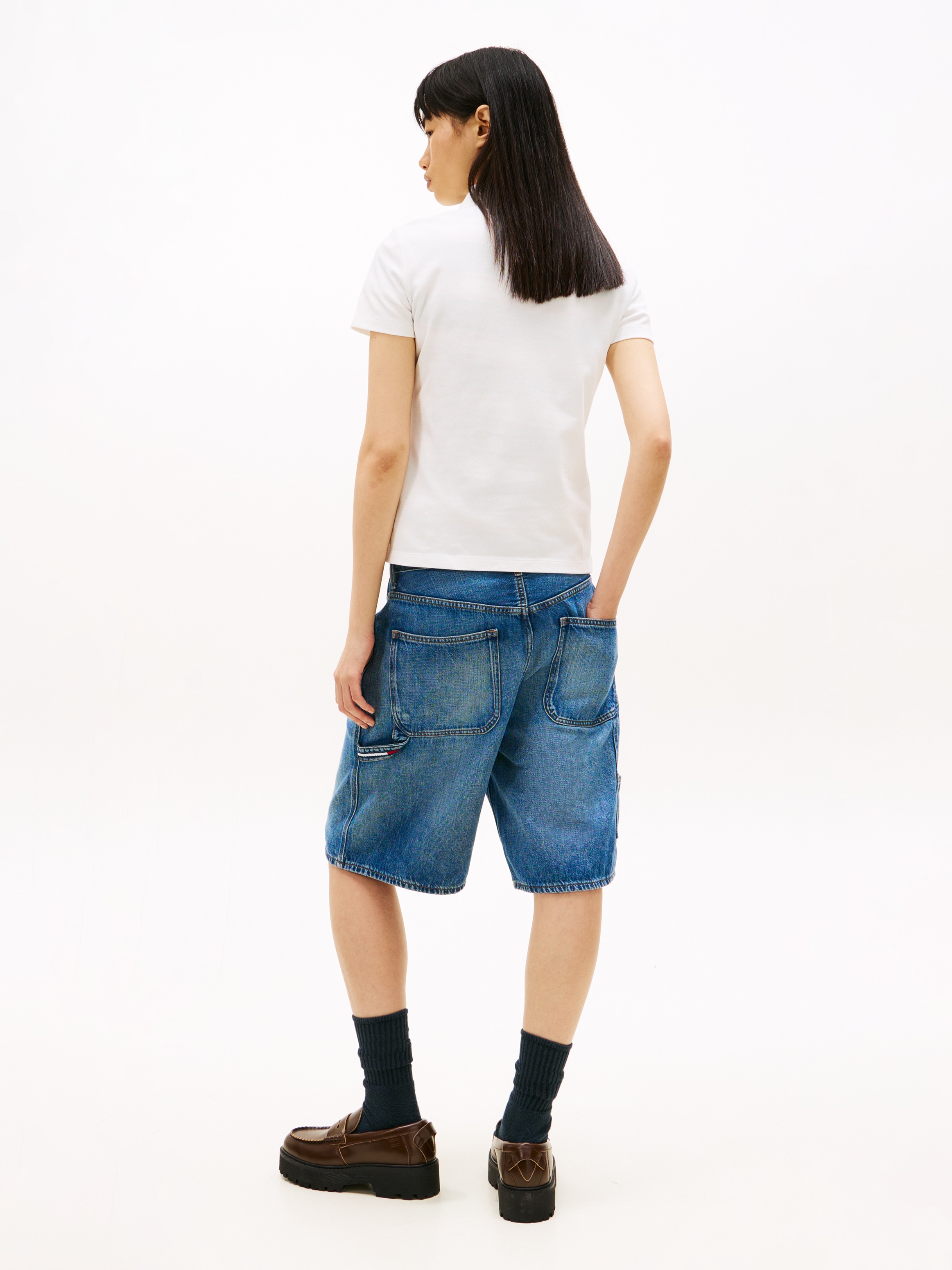 Tommy Jeans »TJW SLIM ESSENTIAL POLO SS« mit Logostickerei