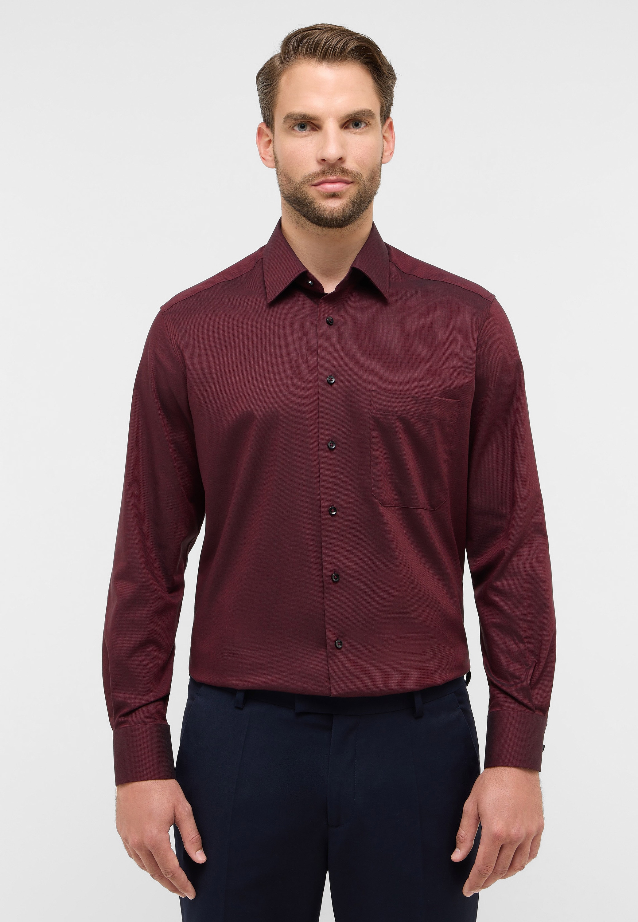 Eterna Langarmhemd »COMFORT FIT« NON IRON (bügelfrei)