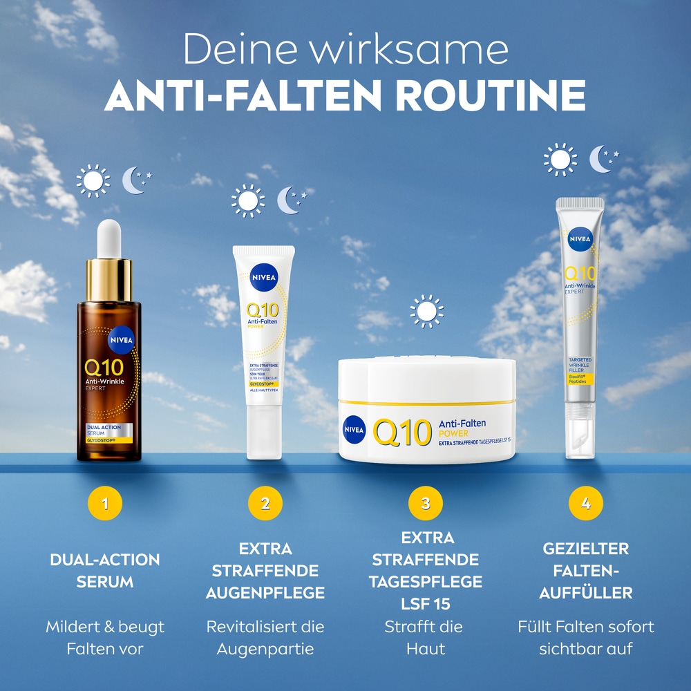 Nivea Tagescreme »Q10 ANTI-FALTEN STRAFFENDE TAGEPFLEGE LSF 15« extra straffende Tagespflege