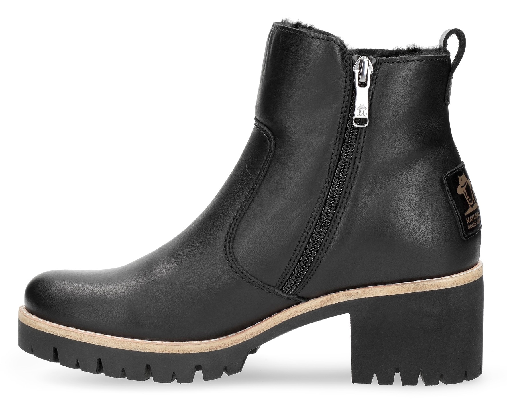 Panama Jack Winterstiefelette, Boots, Profilsohle, Warmfutter, Reißverschlüsse, mit Anziehlasche