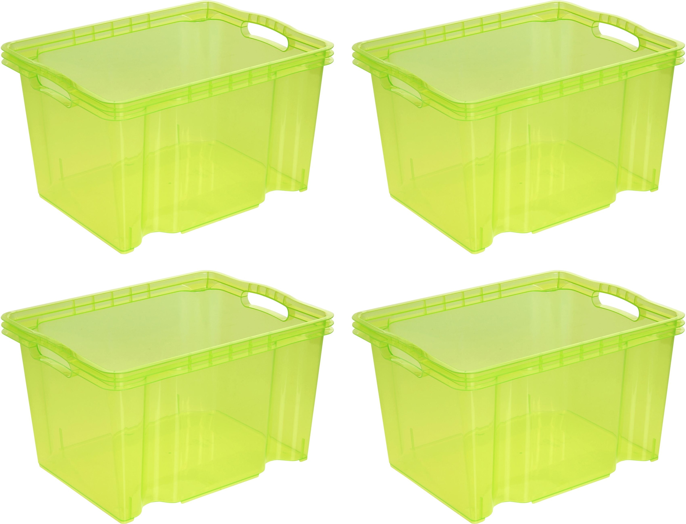 keeeper Organizer »franz«, (Set, 4 St.), Aufbewahrungsbox, 13,5 L, hochwertiger Kunststoff