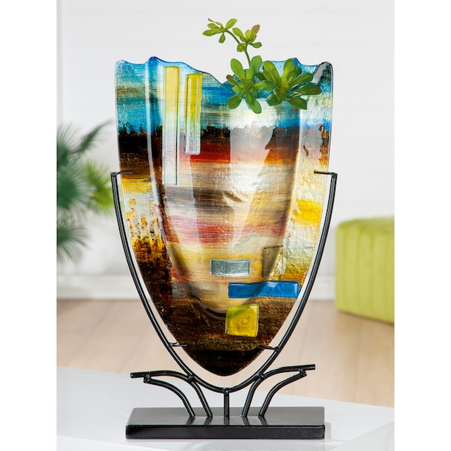 GILDE GLAS art Dekovase »Campo«, (1 St.), aus Glas, Höhe ca. 48 cm online  bei OTTO