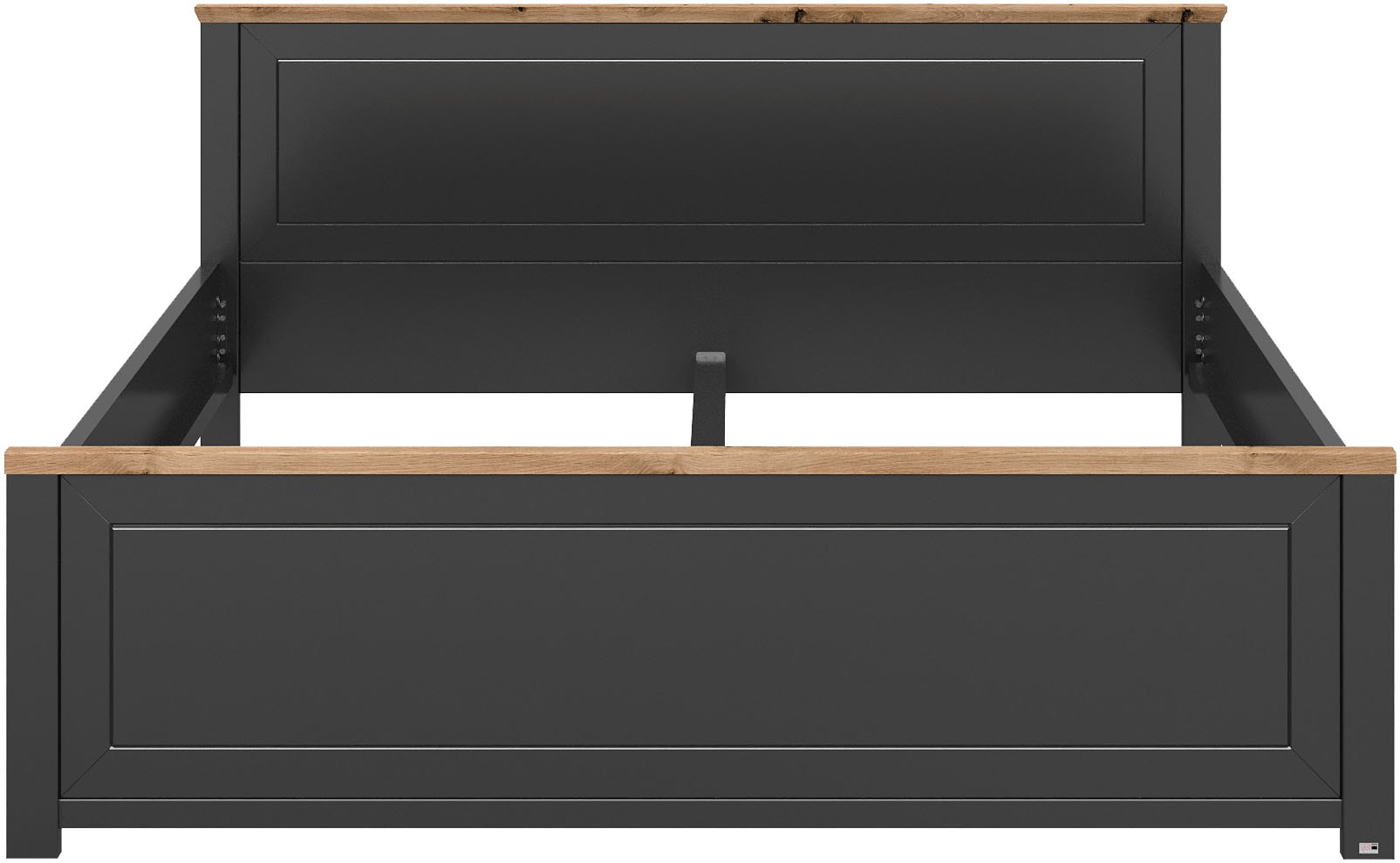set one by Musterring Bett »York Schlafen«, (1 tlg.), Doppelbett 180 x 200 cm, weiß/Eiche Nelson oder grau/Artisan-Eiche