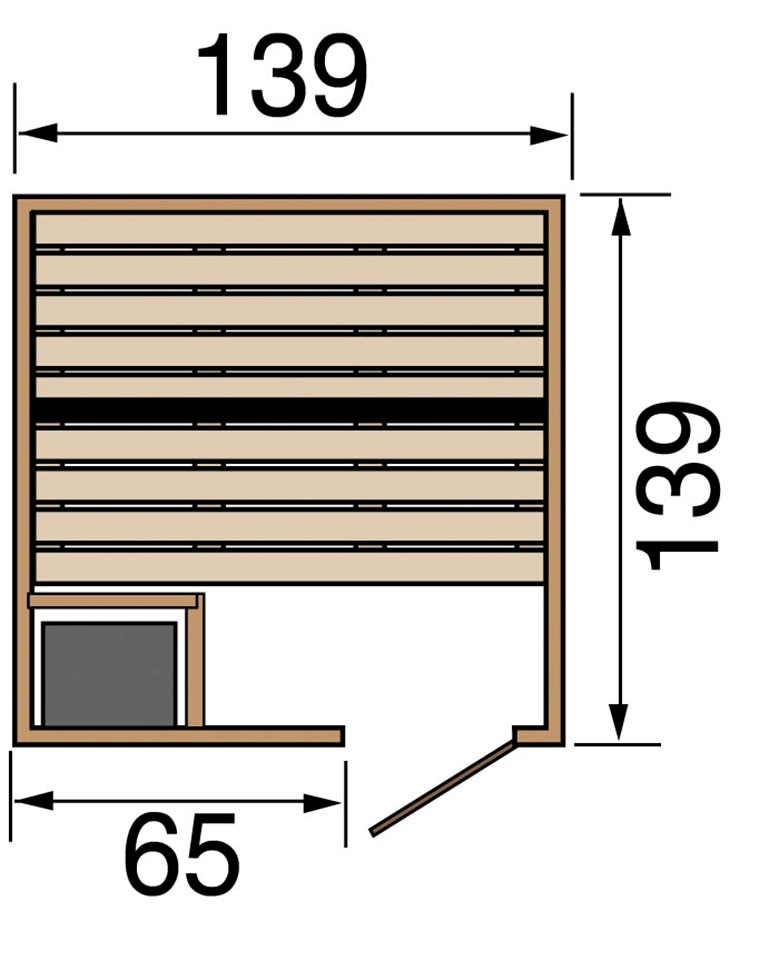 weka Sauna »Valida«, 4,5 kW Bio-Ofen mit digitaler Steuerung