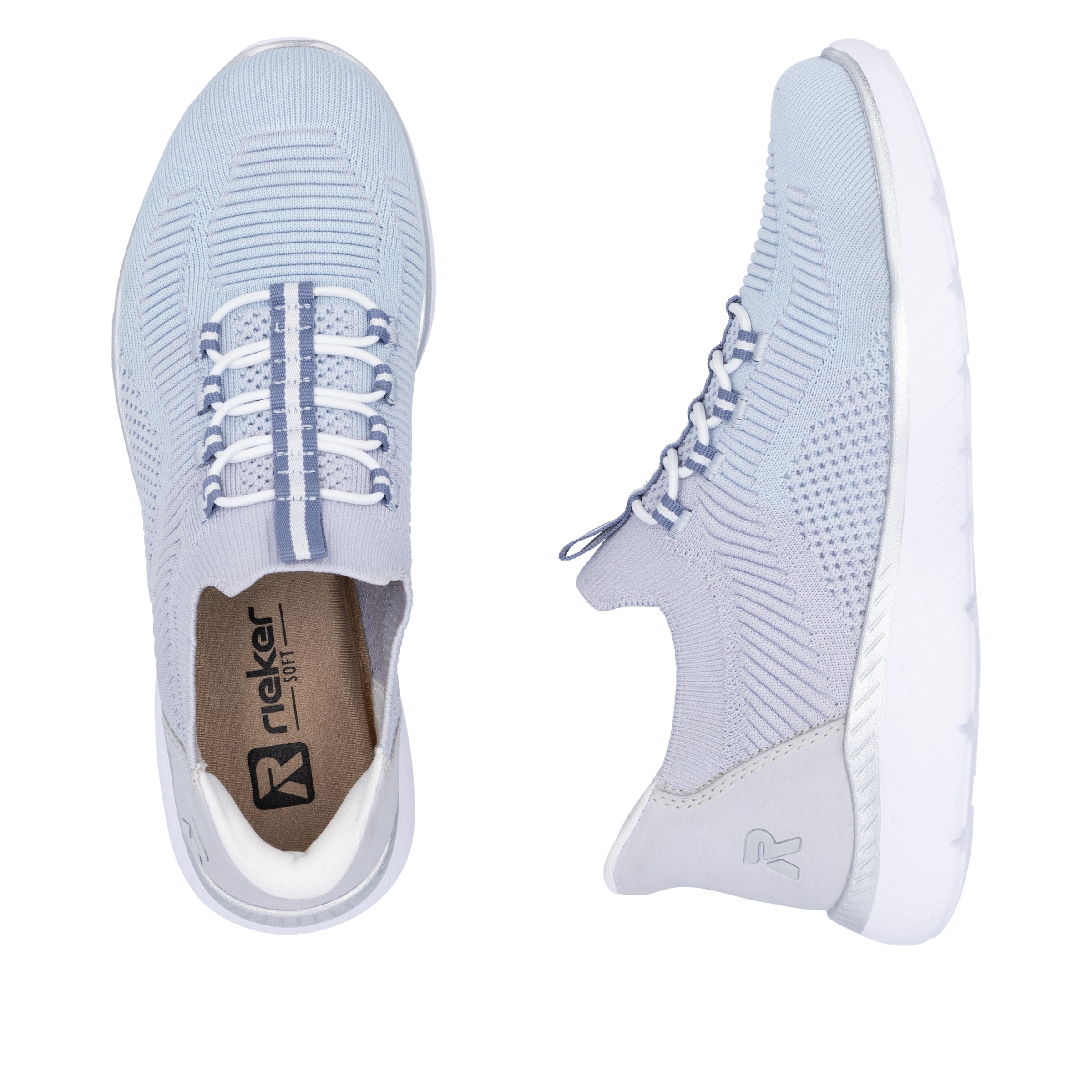 RIEKER Sport Slip-On Sneaker »Ready2GO«, Halbschuh, Freizeitschuh, Slipper mit MemoSoft-Innensohle