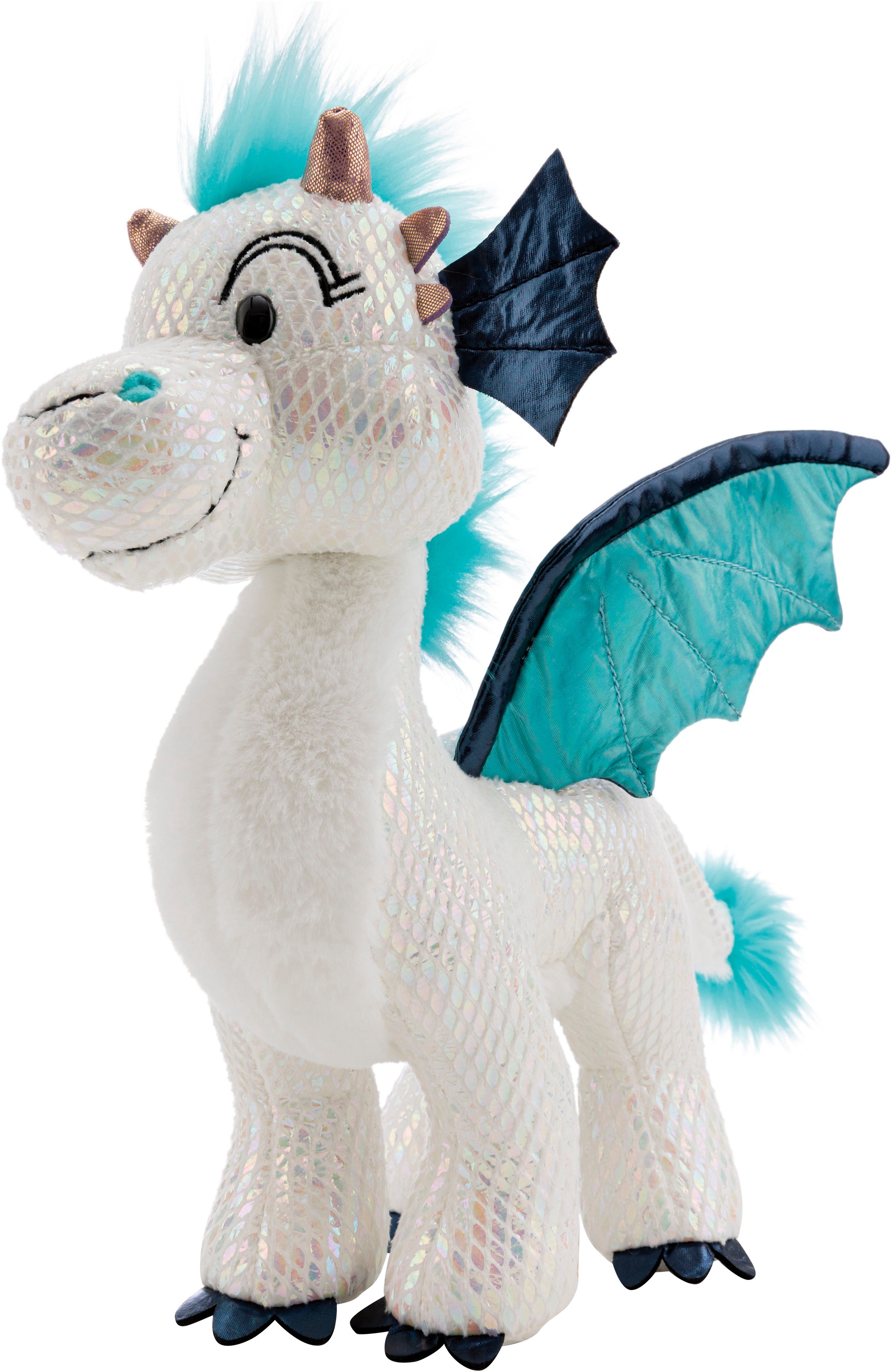 Nici Kuscheltier »Winter, Drache Zafura, 35 cm stehend« sitzend; enthält recyceltes Material