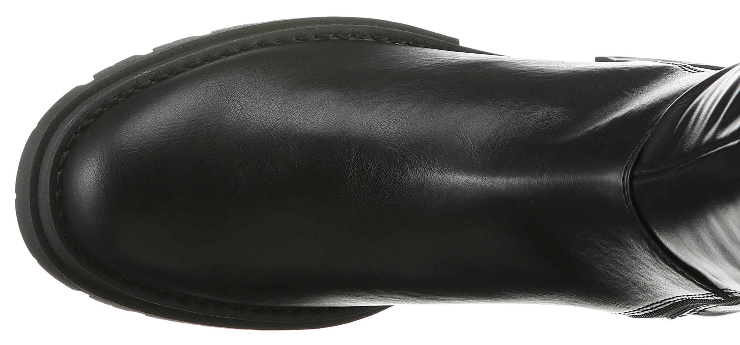 MARCO TOZZI Overkneestiefel »TRENTINO«, Blockabsatz, Herbstmode, Flats, mit Feel Me-Ausstattung