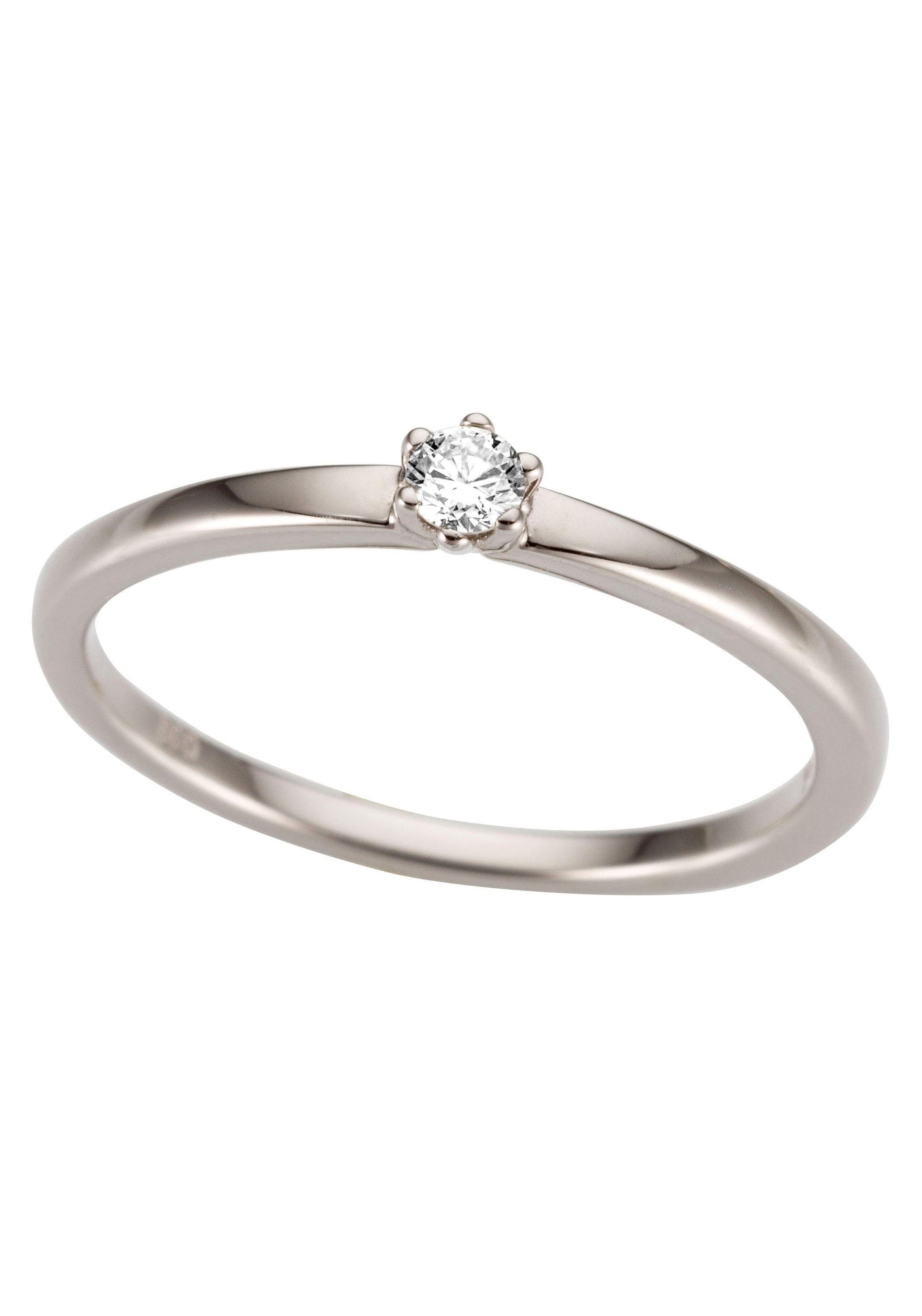 Solitärring »Schmuck Geschenk Gold 333 Damenring Verlobungsring Goldring Solitär«, mit...