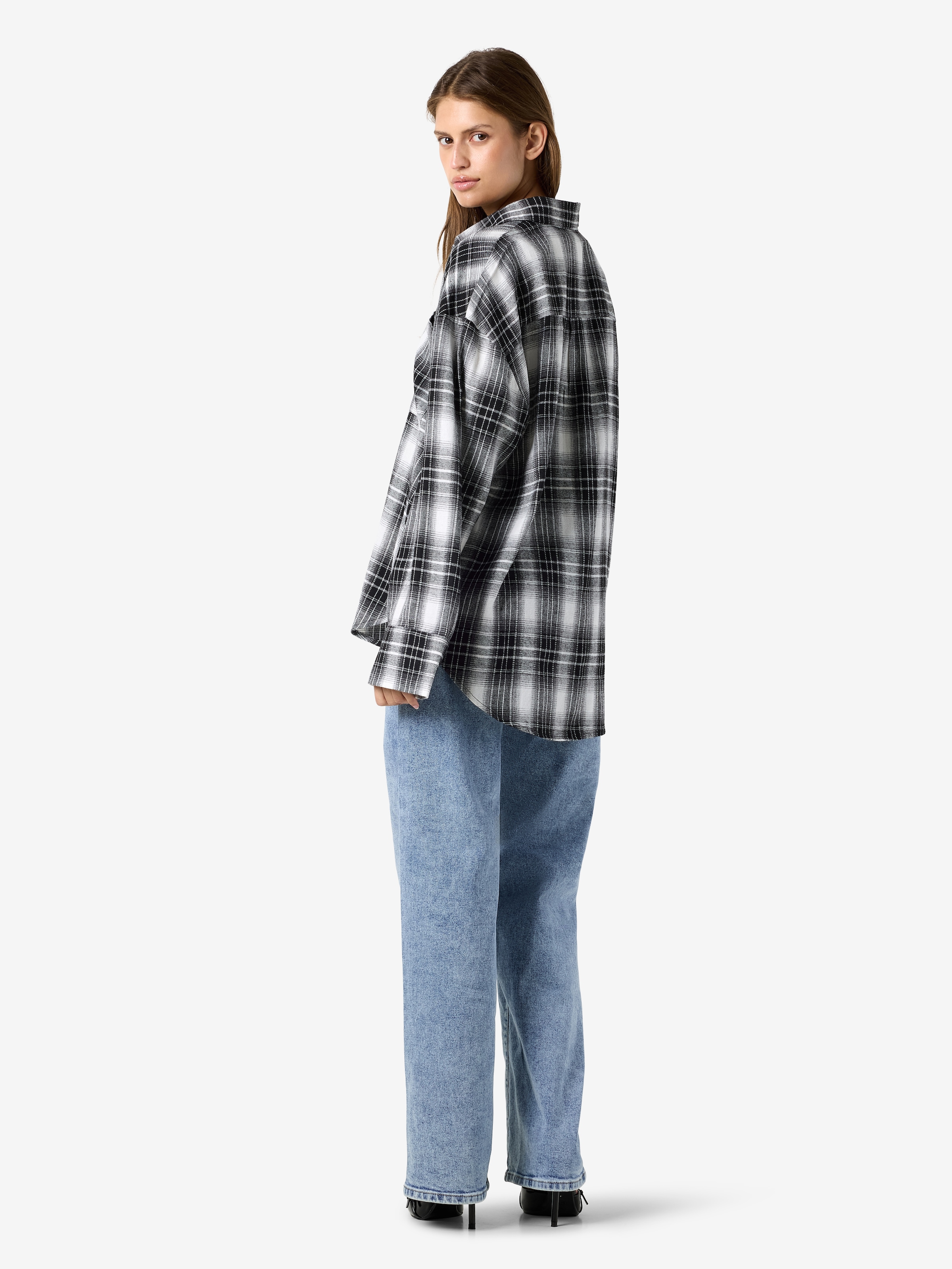 Noisy may Karobluse »NMZOE L/S CHECK SHIRT WVN NOOS« Baumwollmischung