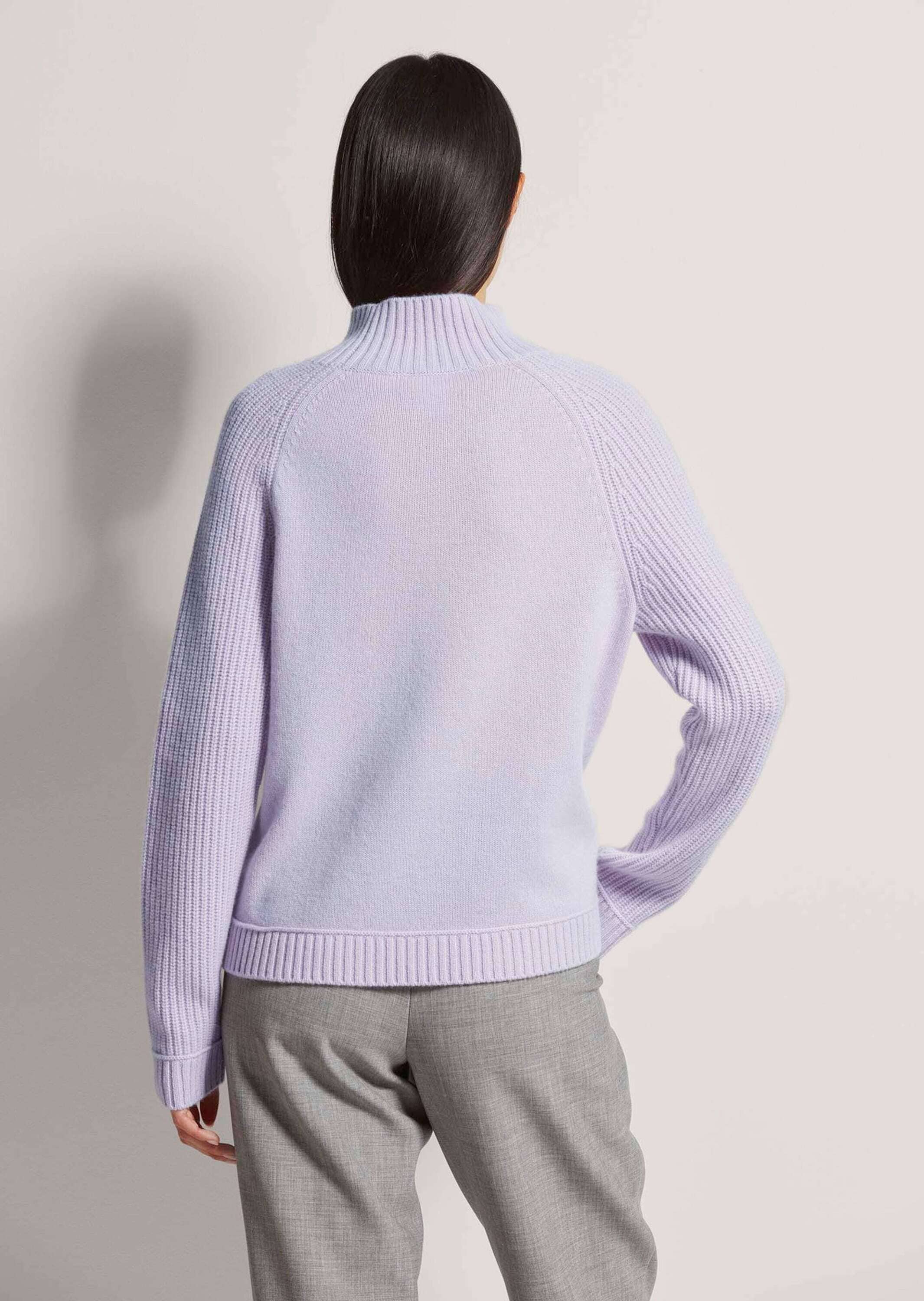 MADELEINE Longpullover »Pullover Kurzer Stehkragen-Pullover mit Kaschmir«