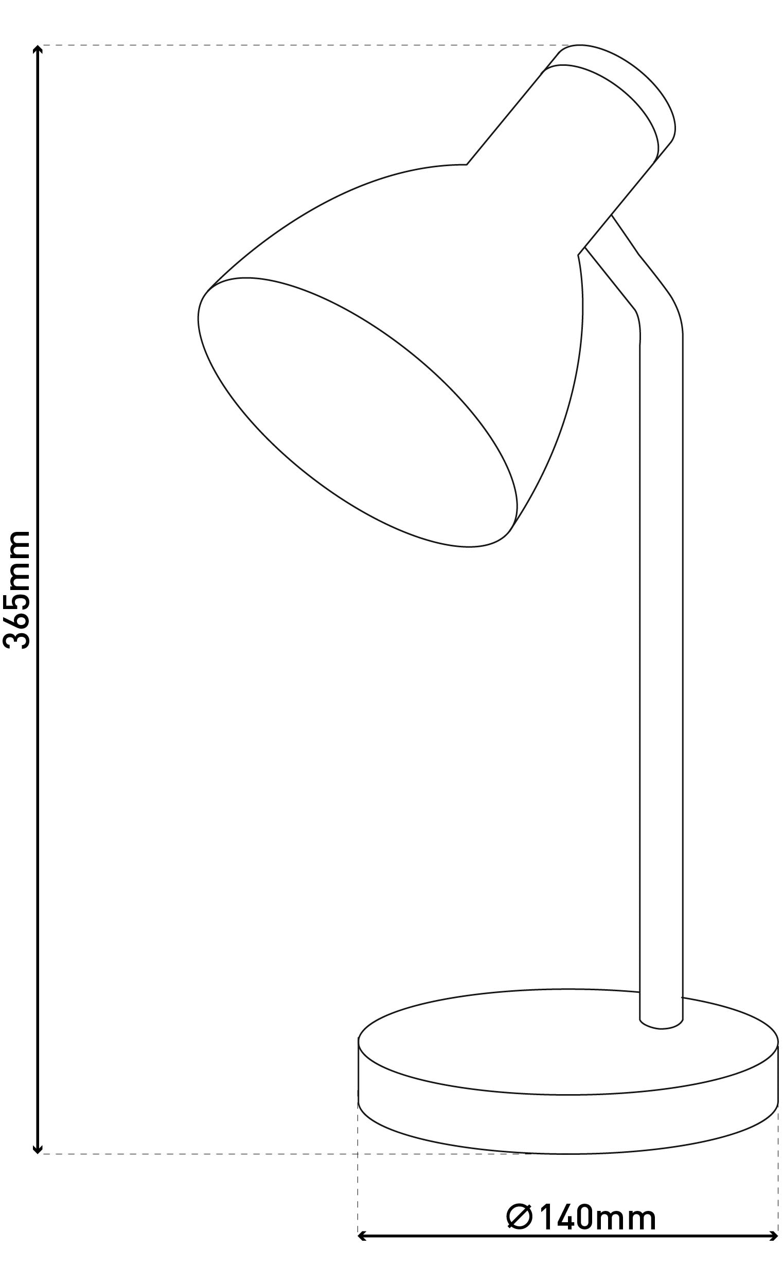 näve Schreibtischlampe »Marie«, 1 flammig, Leuchtmittel E14 | ohne Leuchtmittel, Fuß und Schirm z.T. aus Holz, Schirm flexibel beweglich, E14