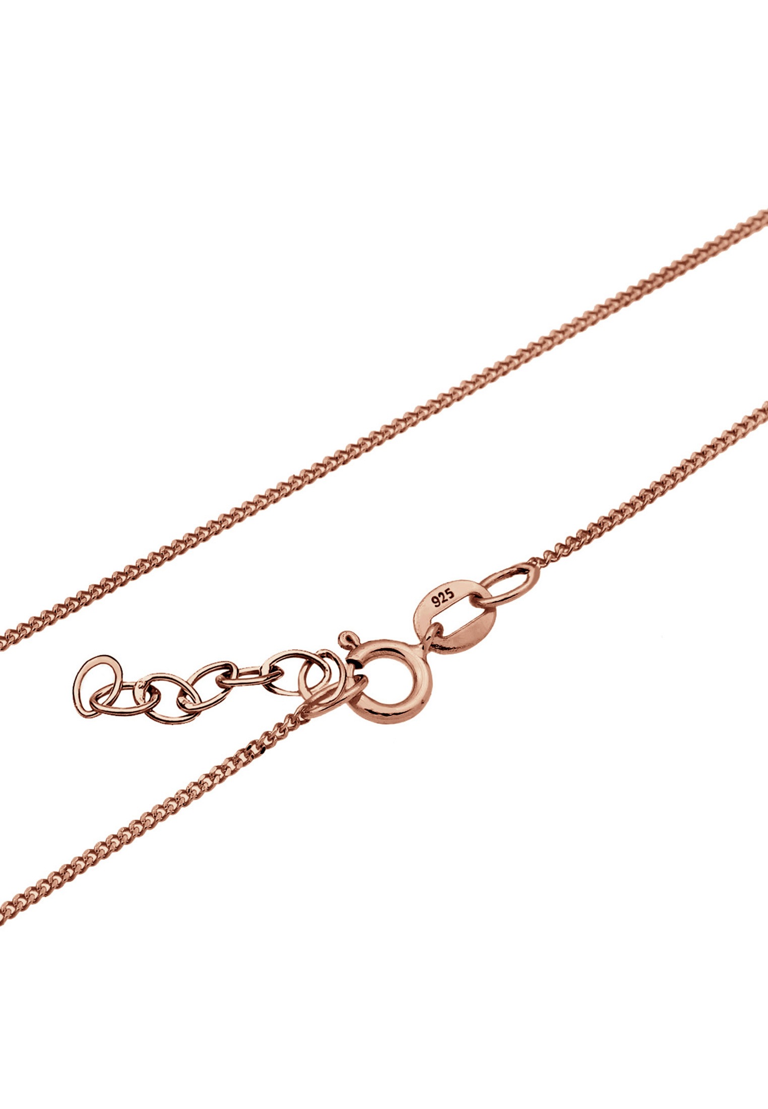 Elli Silberkette »Halskette Hufeisen Herz 925 Sterling Silber Rosegold«