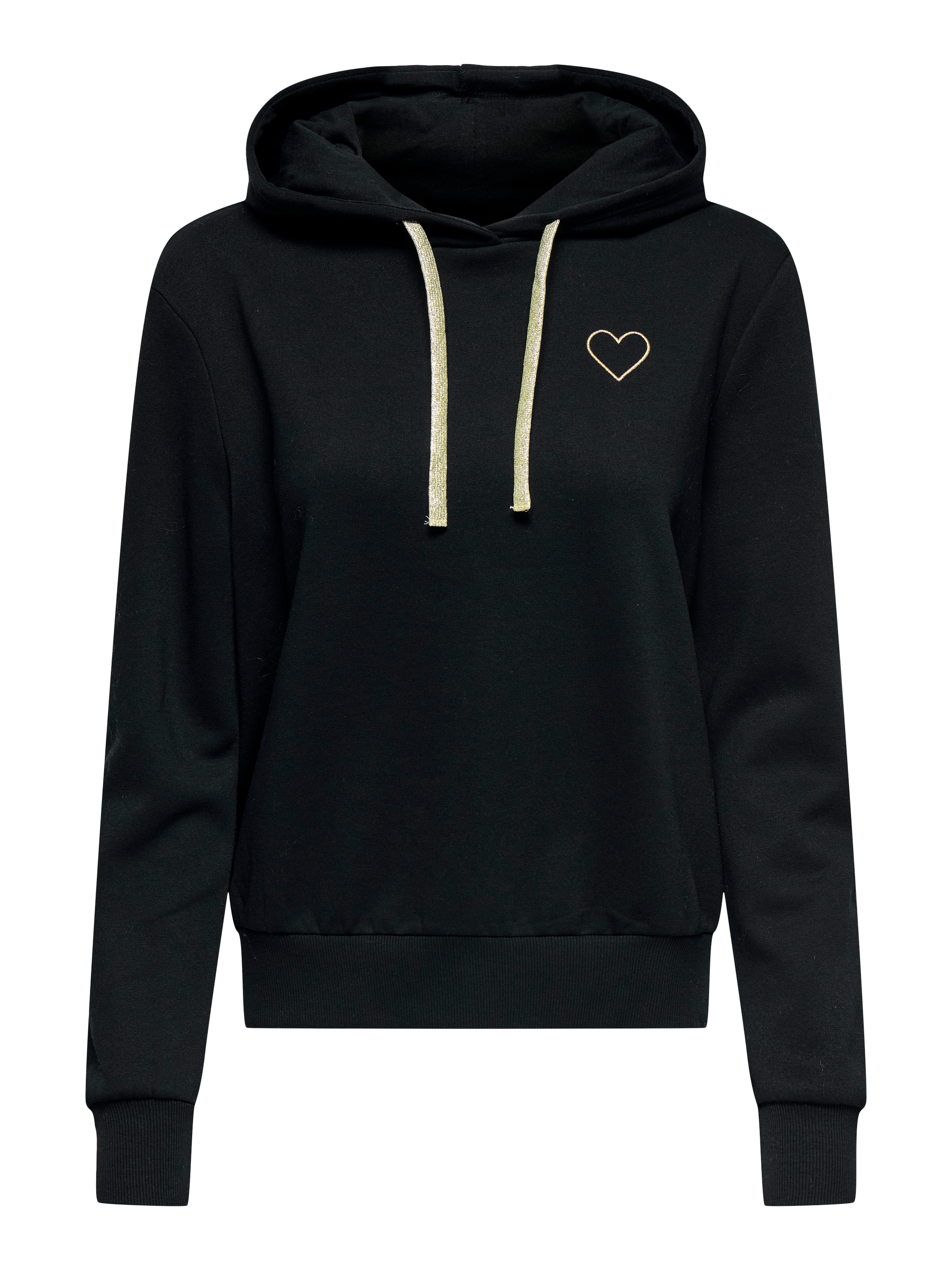 ONLY Kapuzensweatshirt »ONLNOLI L/S HEART HOOD SWT NOOS«, Baumwollmischung, regular fit

