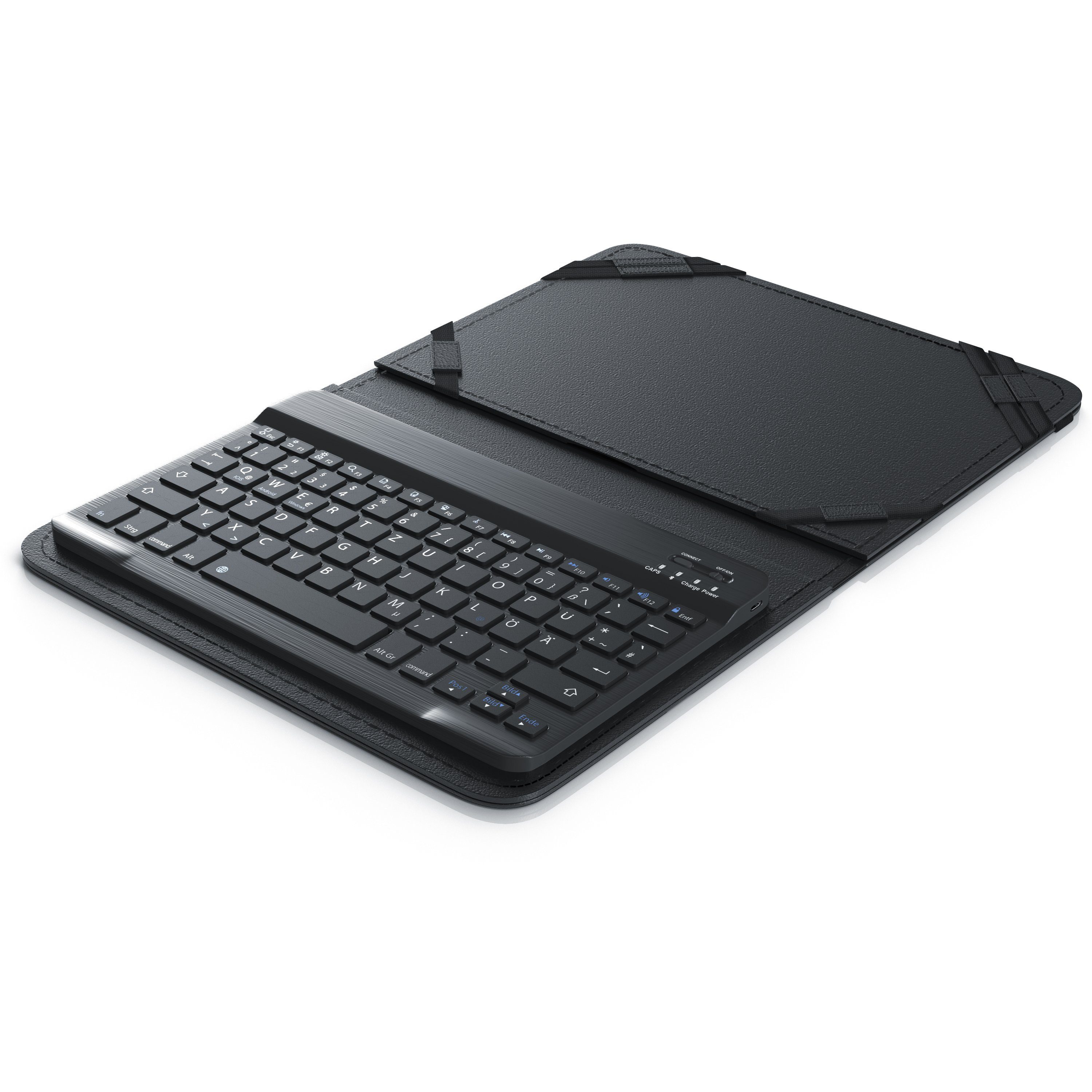 Aplic Bluetooth-Tastatur inkl. Kunstledercase für 9-10 Tablets