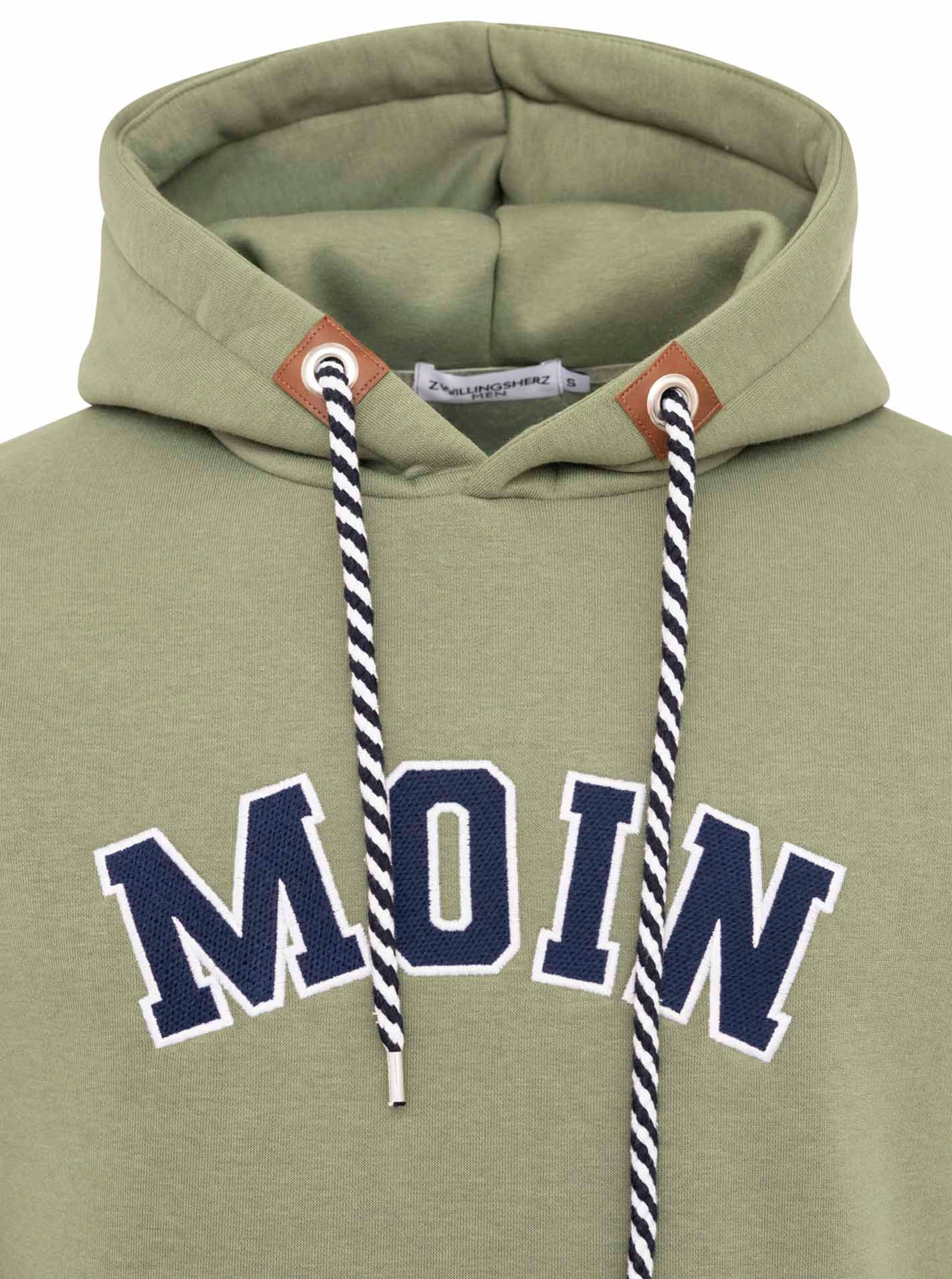 Zwillingsherz Hoodie »"MOIN Classic"«, mit norddeutschem "MOIN" gestickt und Taschen
